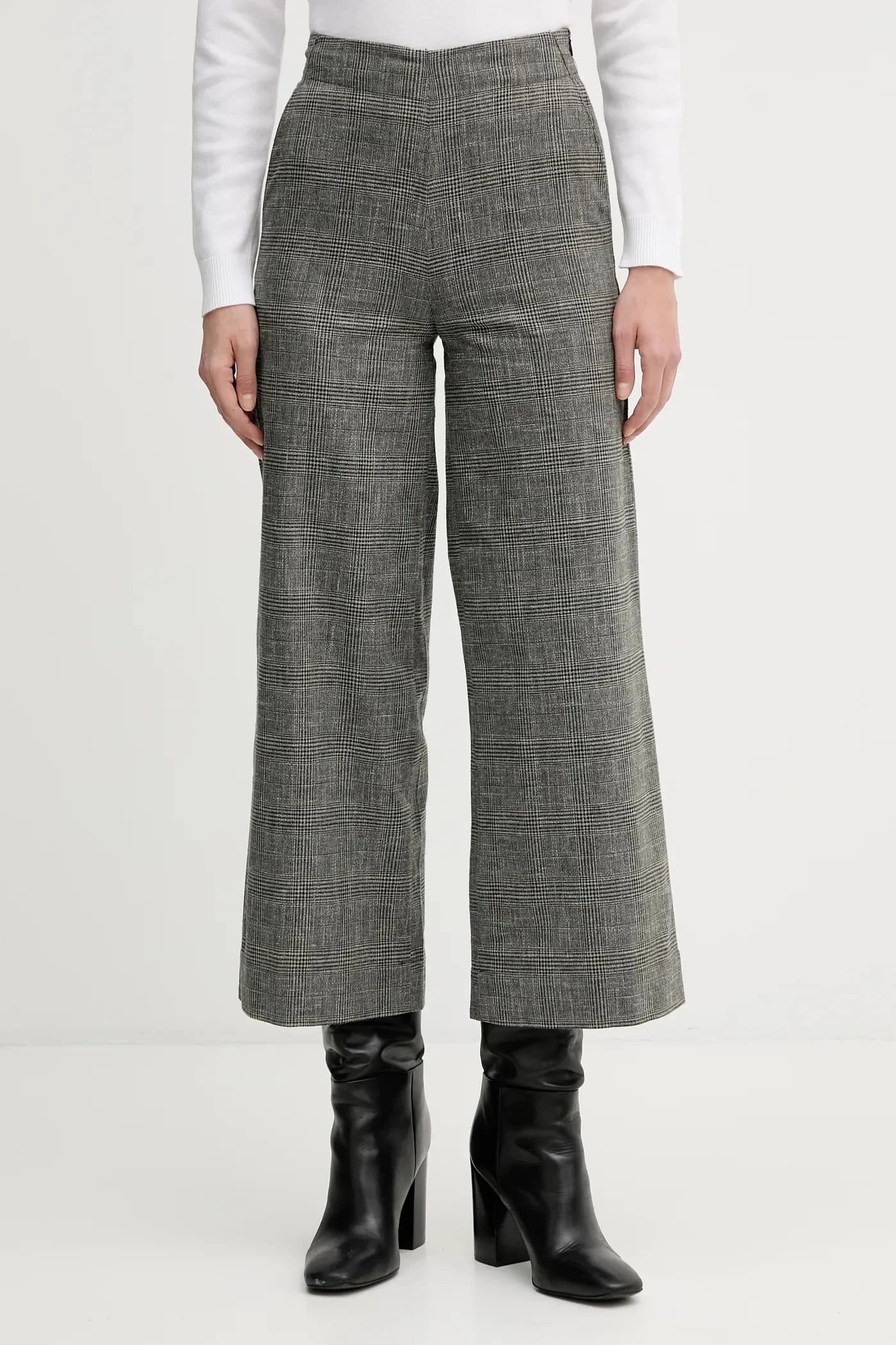 Брюки из смесового льна