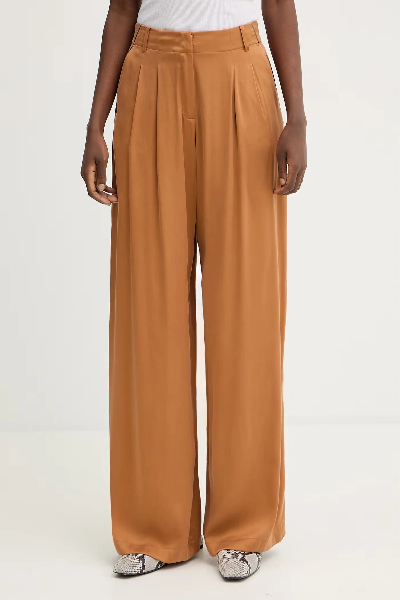 Брюки из шелка MCOPOGGIO