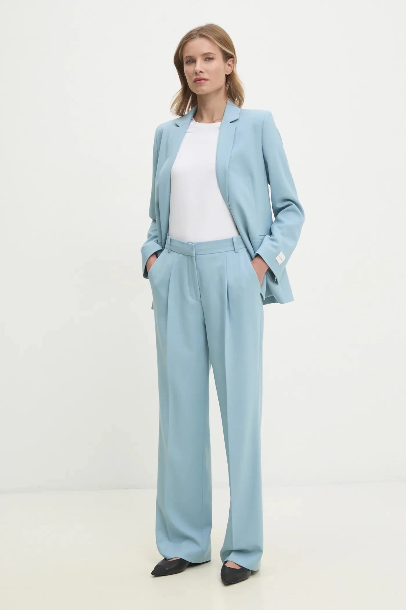 Брюки из смесовой шерсти