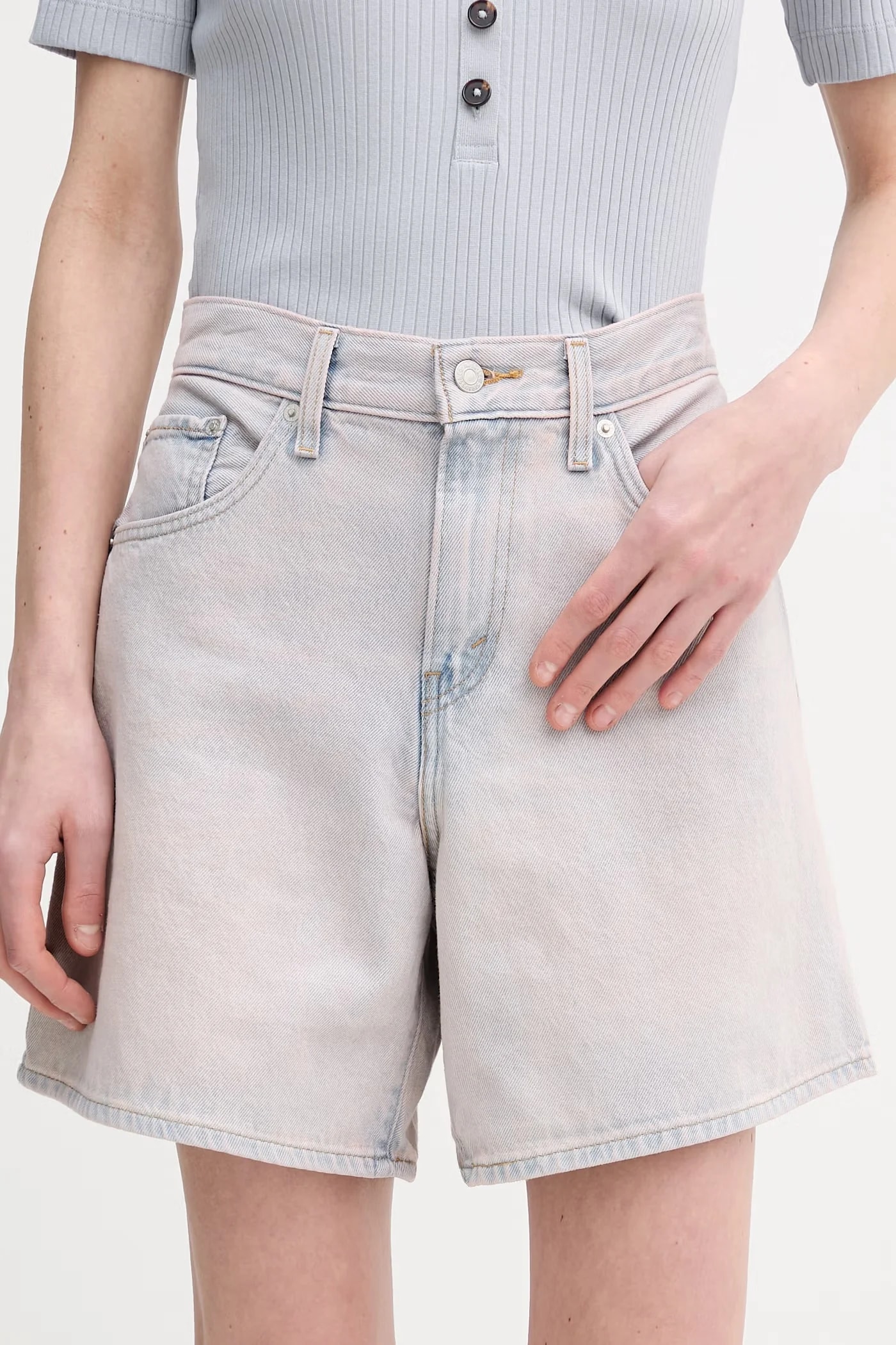Джинсовые шорты HIGH BAGGY