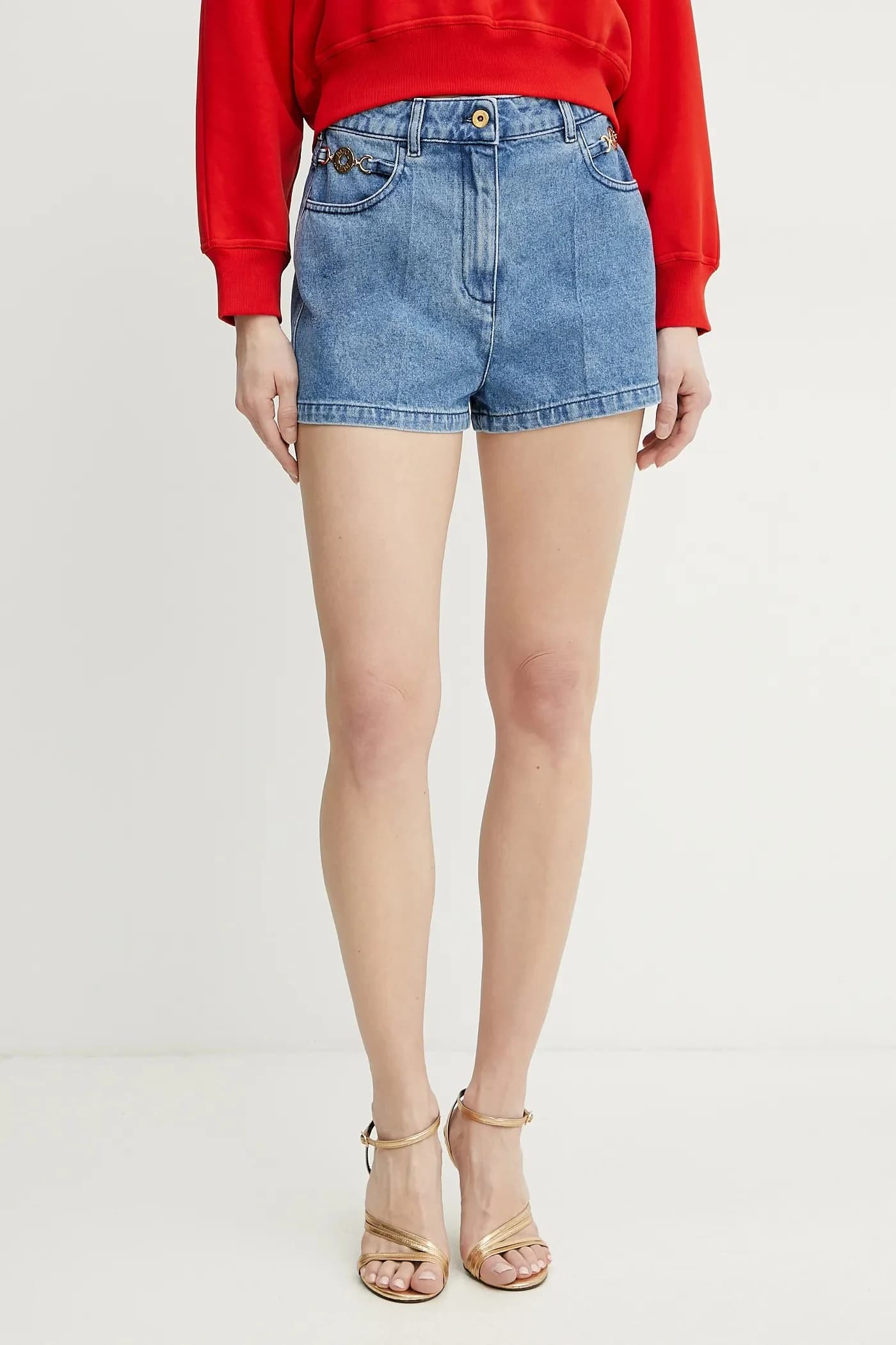 Хлопковые джинсовые шорты