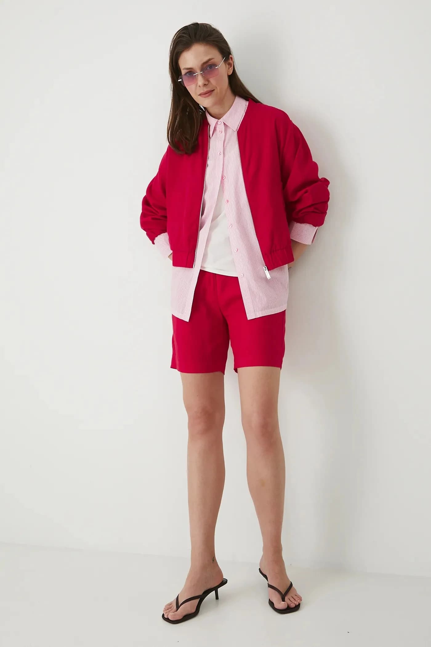 Льняные шорты