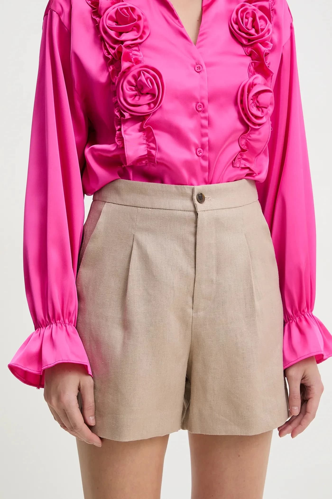 Льняные шорты