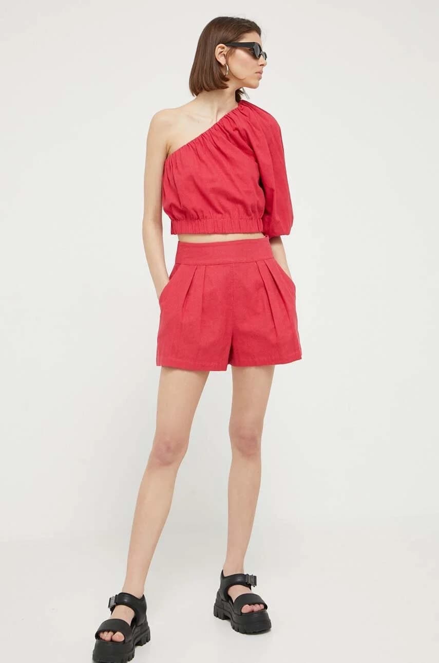 Льняные шорты