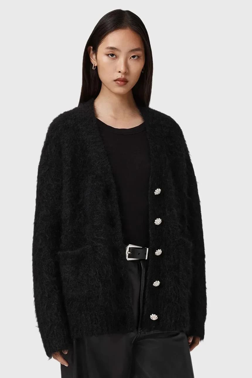 Кардиган с шерстью