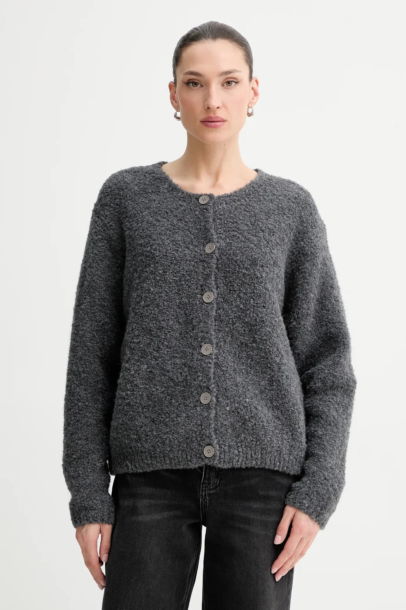 Кардиган с шерстью