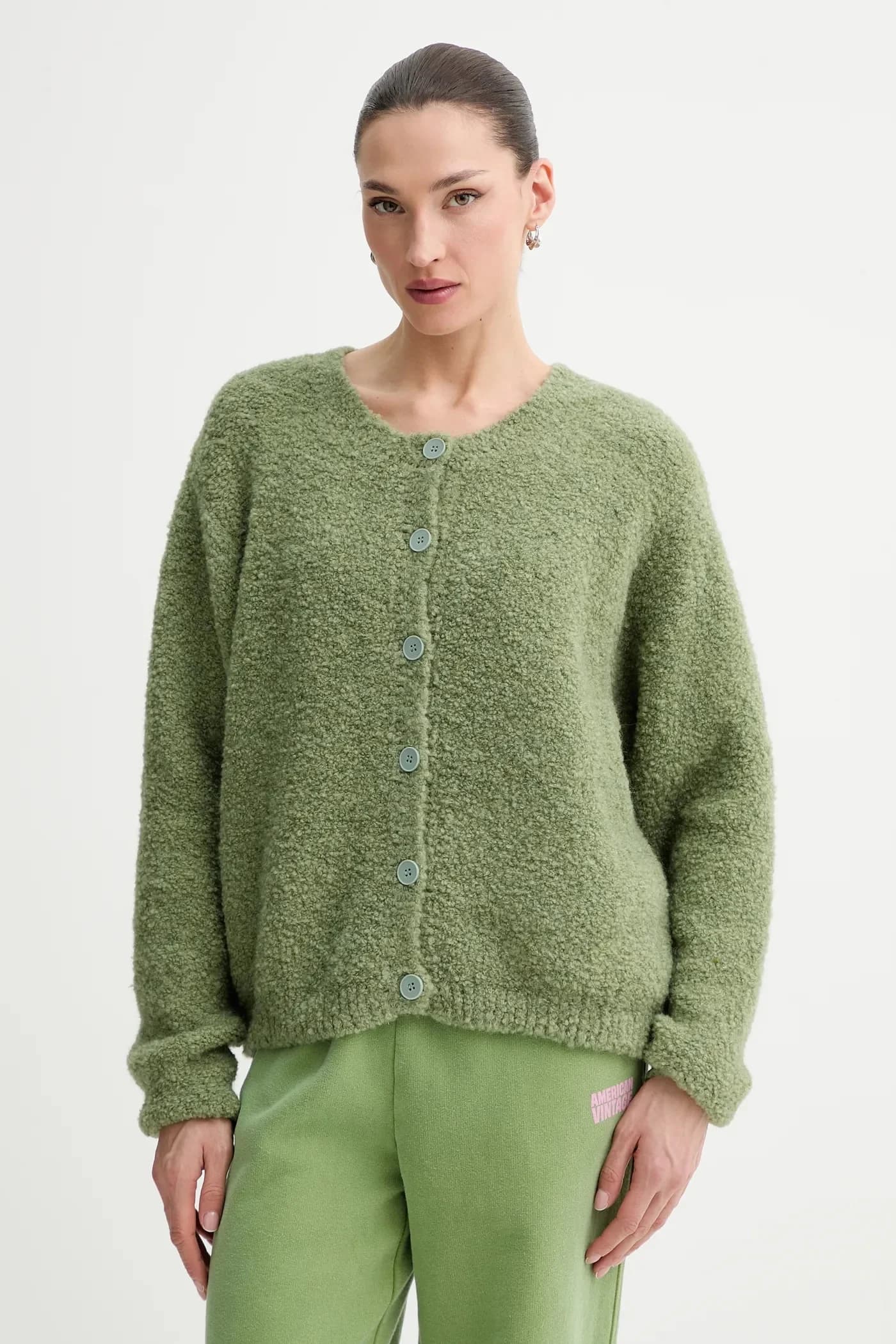 Кардиган с шерстью