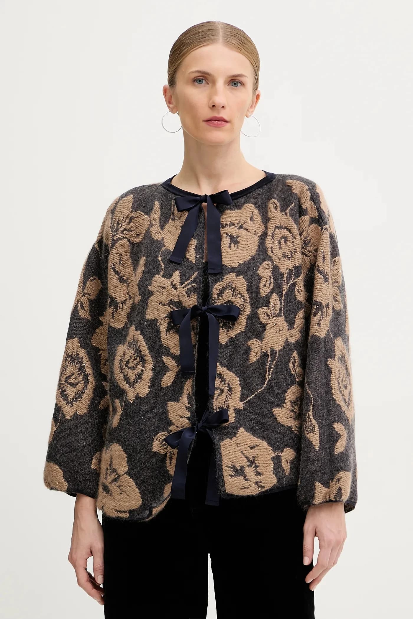 Кардиган с шерстью