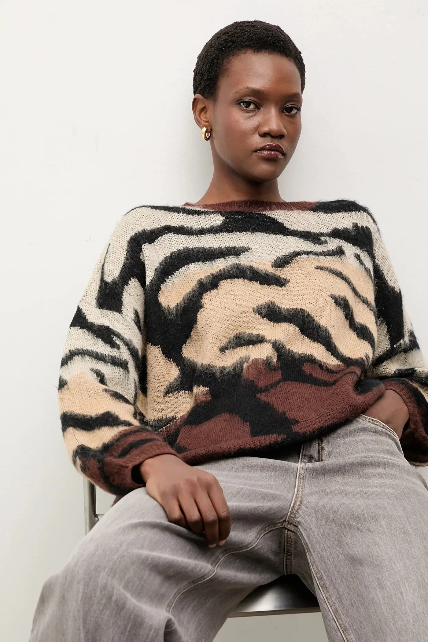 Свитер из смесовой шерсти