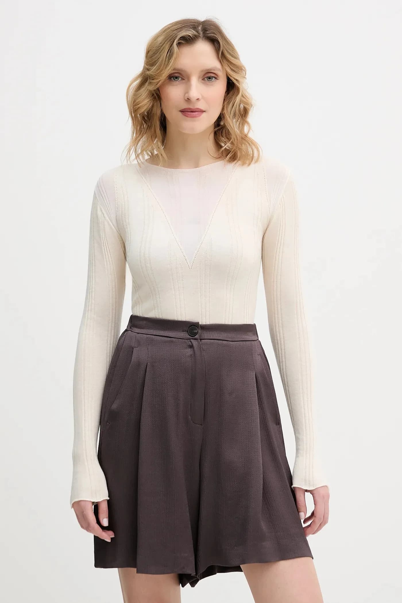 Свитер из смесовой шерсти