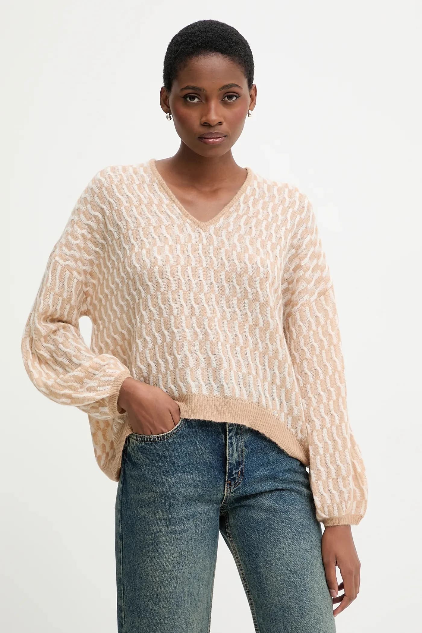 Свитер из смесовой шерсти