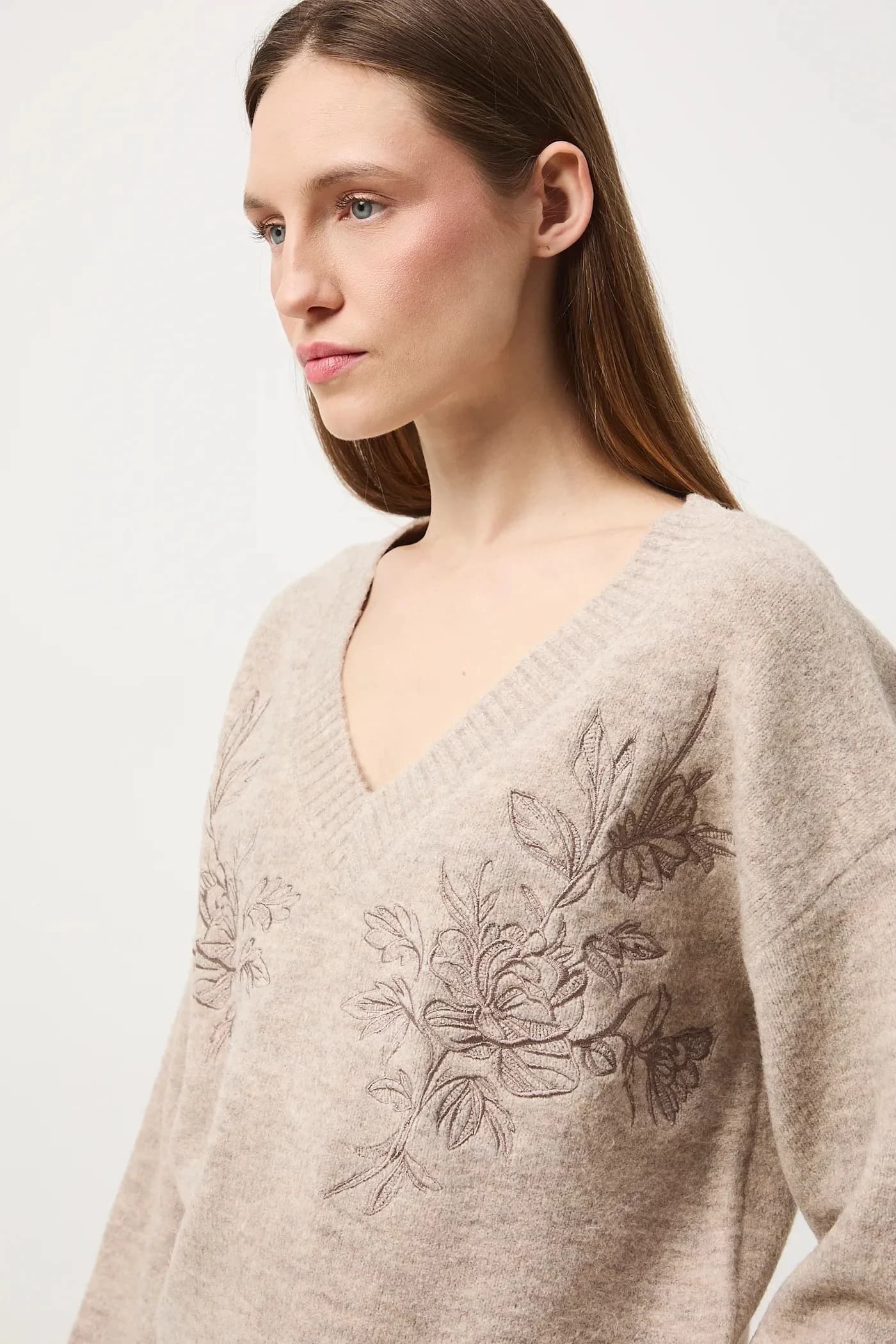 Свитер из смесовой шерсти