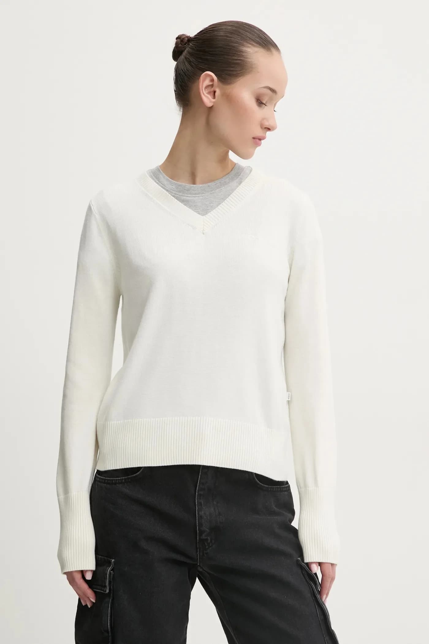 Свитер из смесового шелка