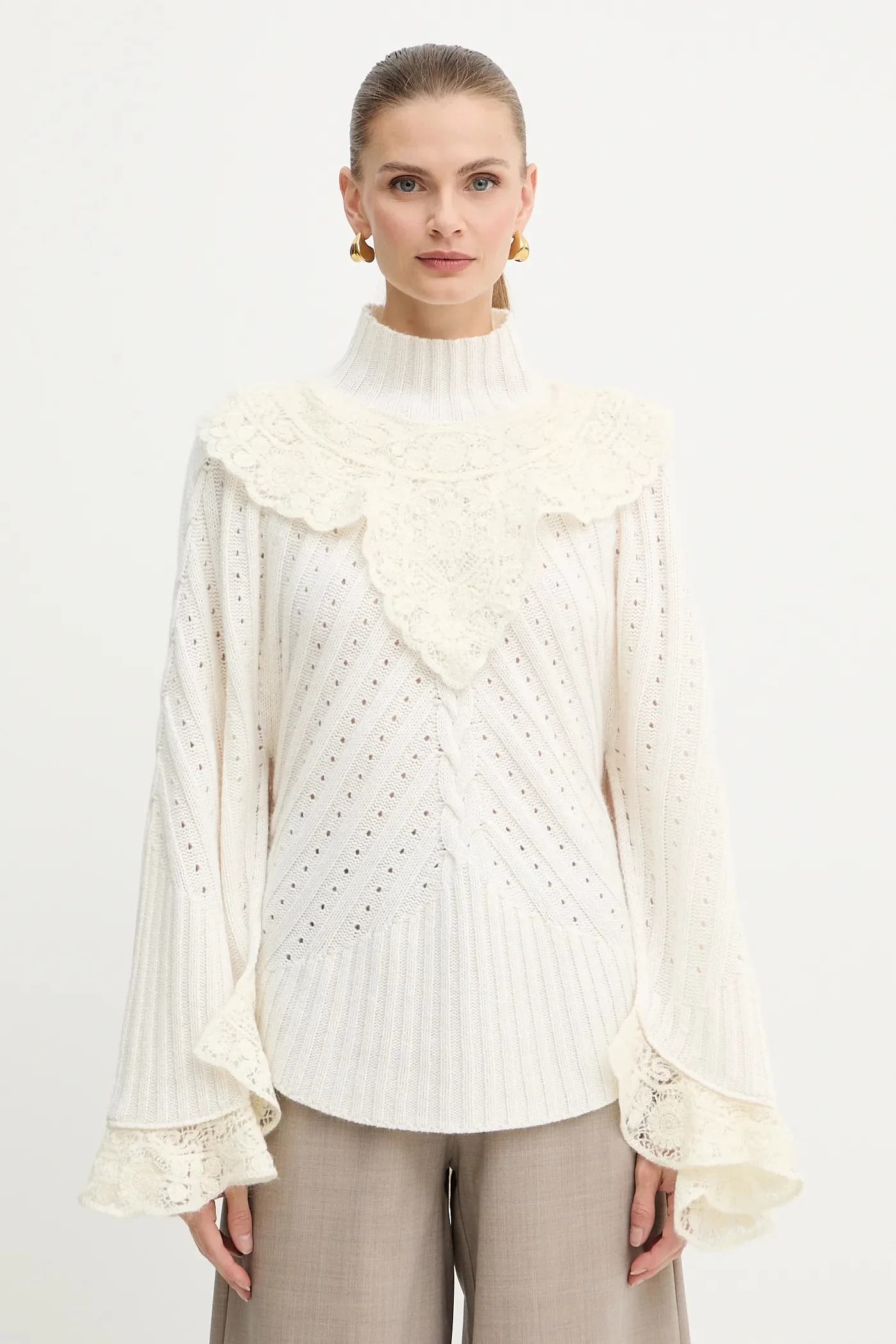 Свитер из смесовой шерсти