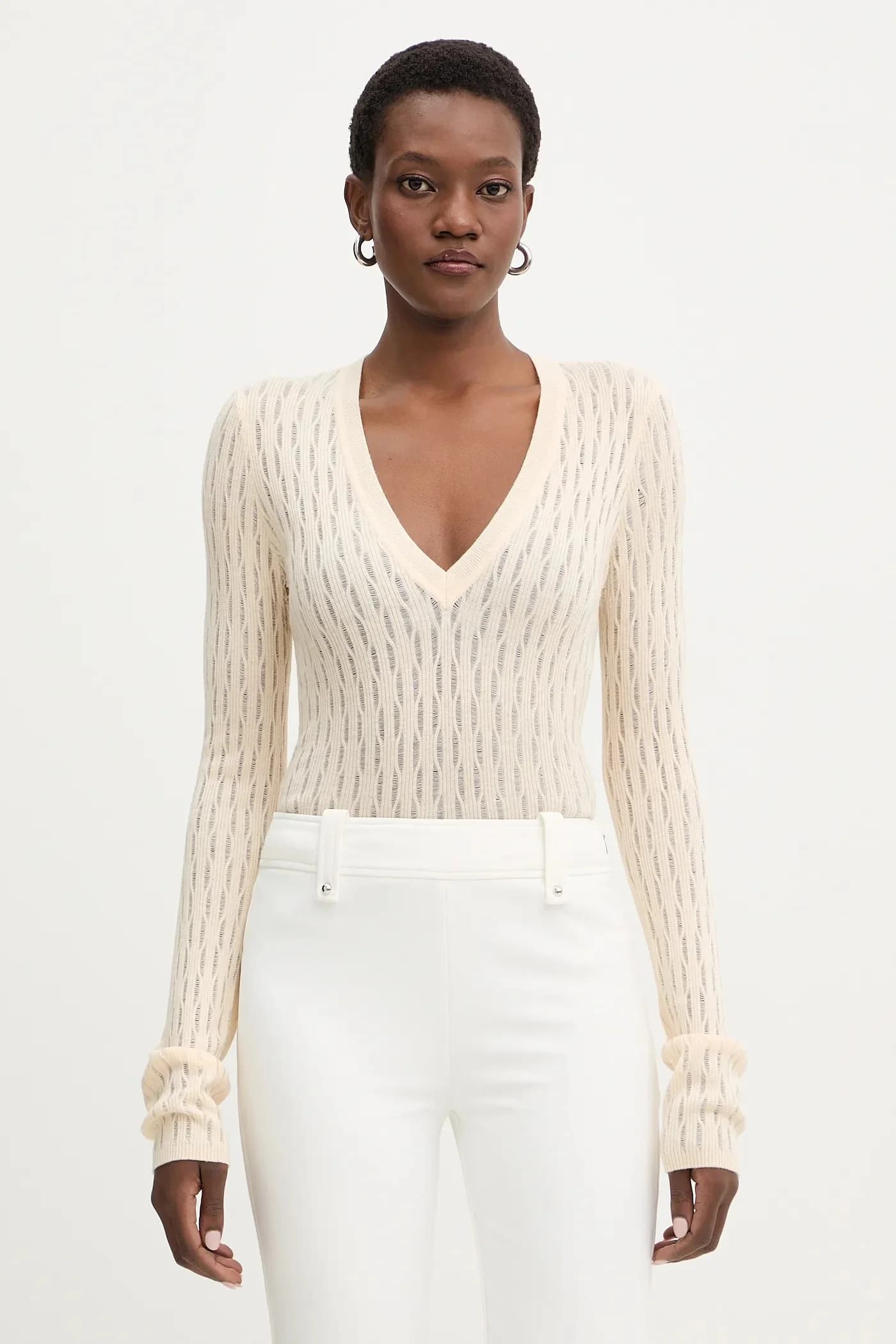 Свитер из смесовой шерсти