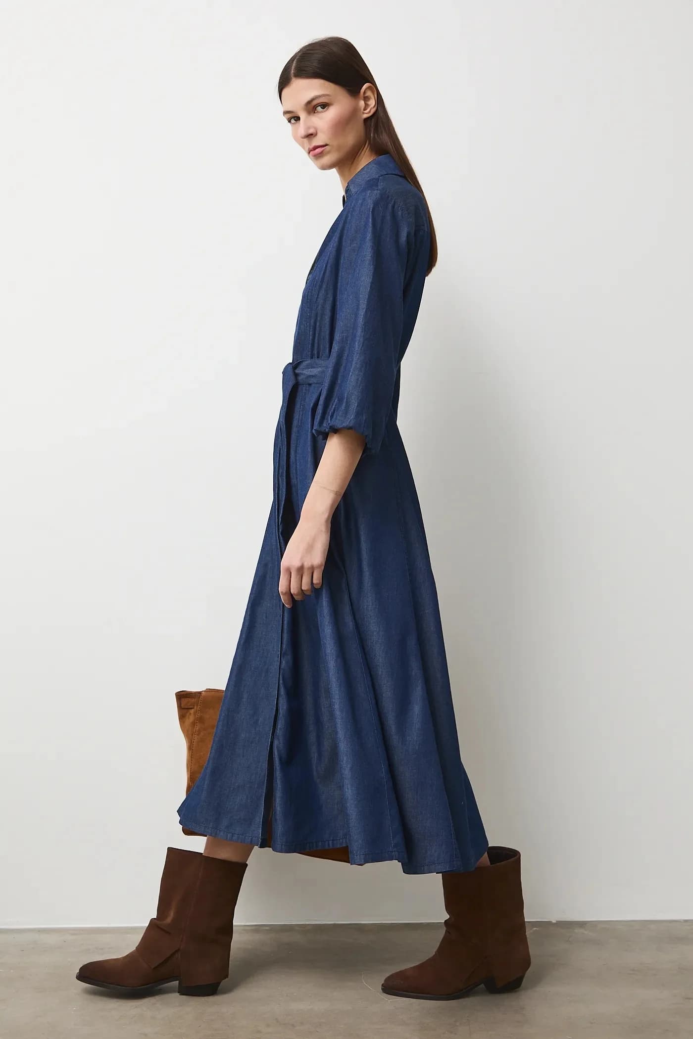 Джинсовое платье