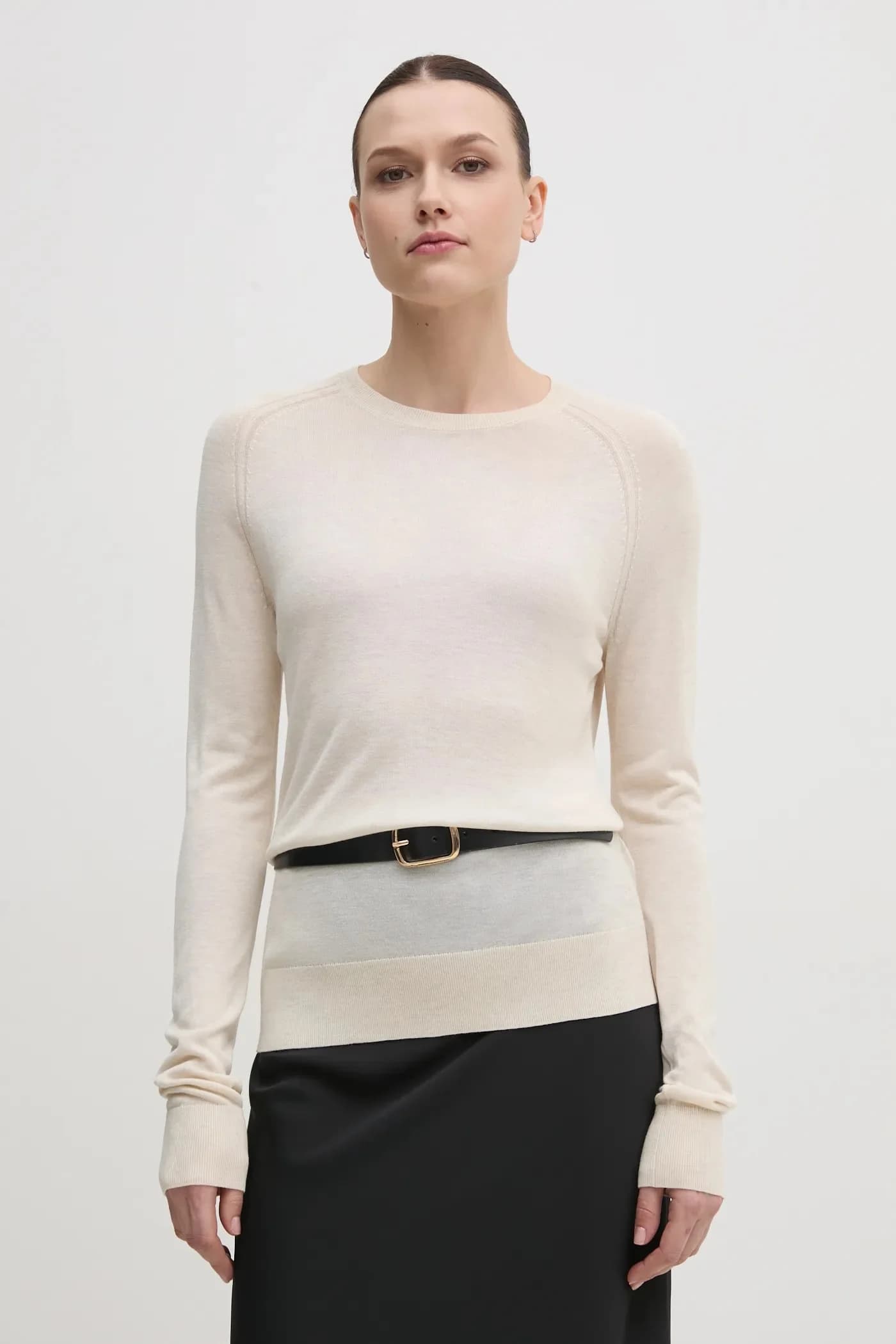 Свитер из смесового шелка