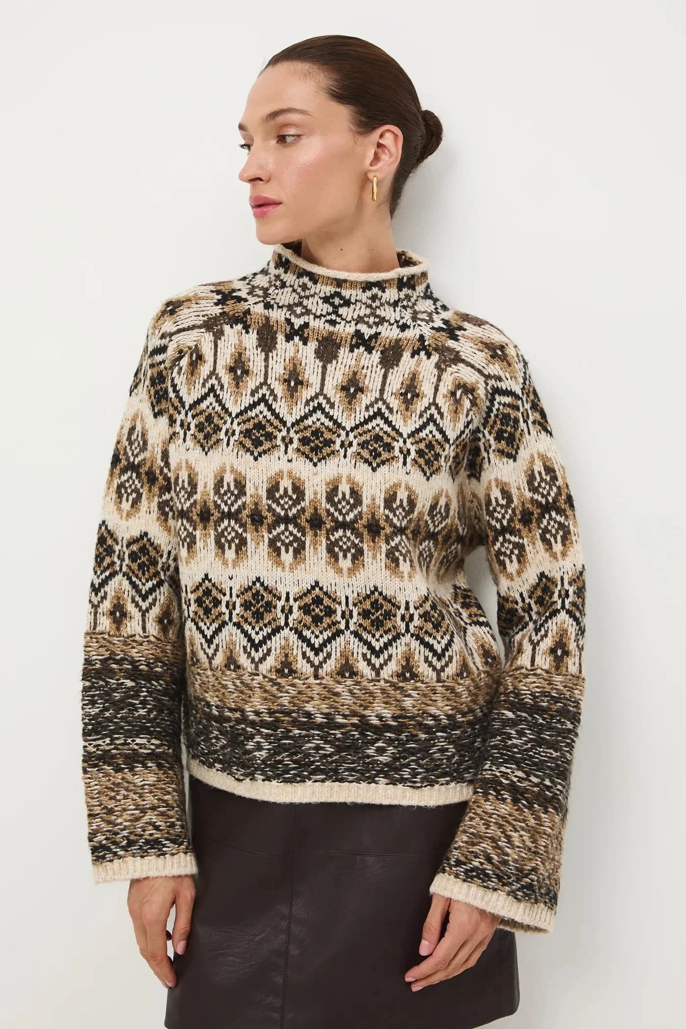 Свитер из смесовой шерсти