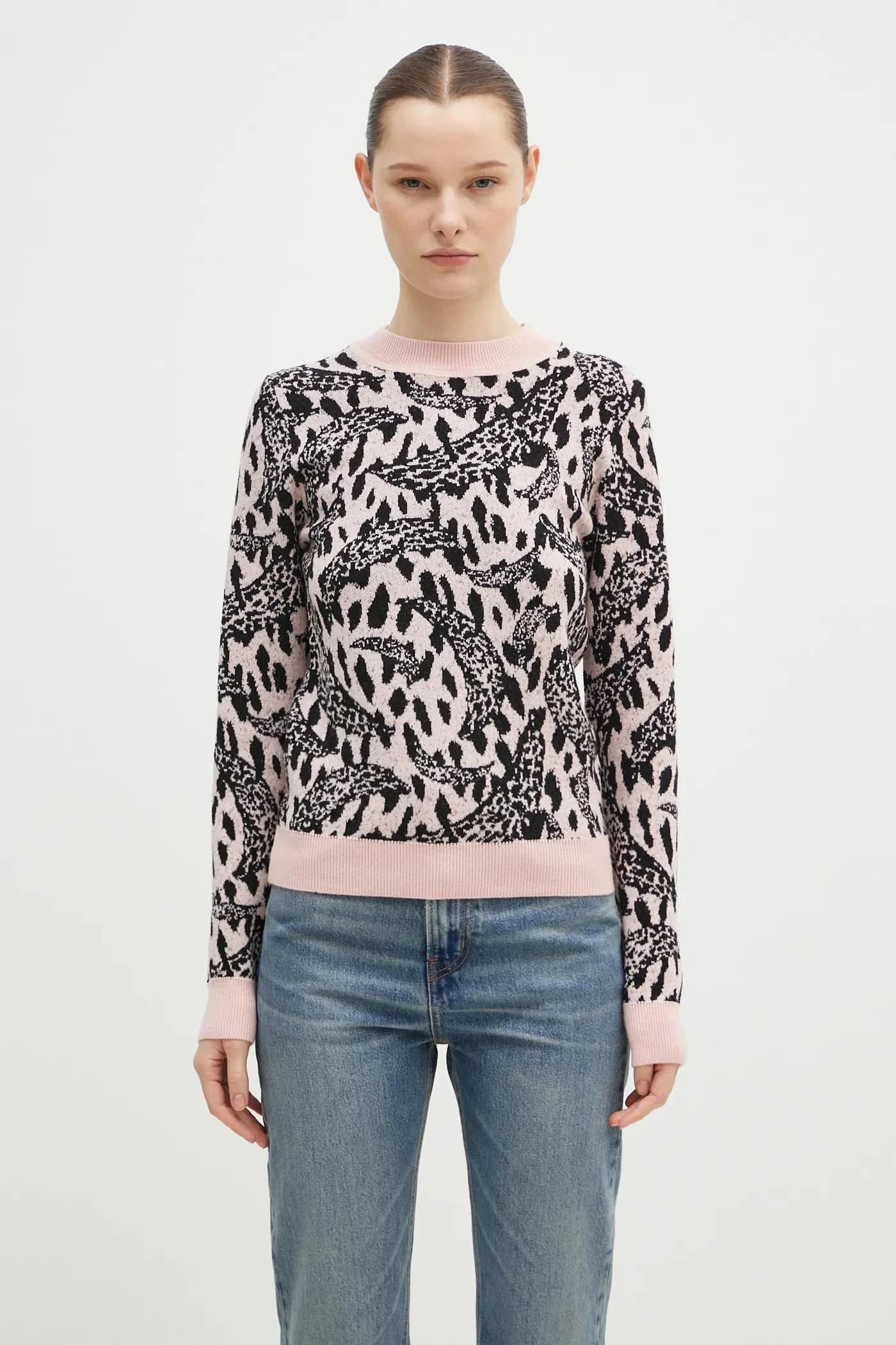 Розовый свитер Banimalier из смесовой шерсти