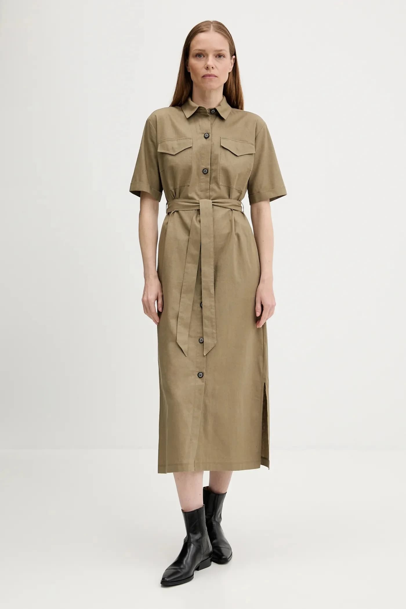 платье NICOLE из смесового льна