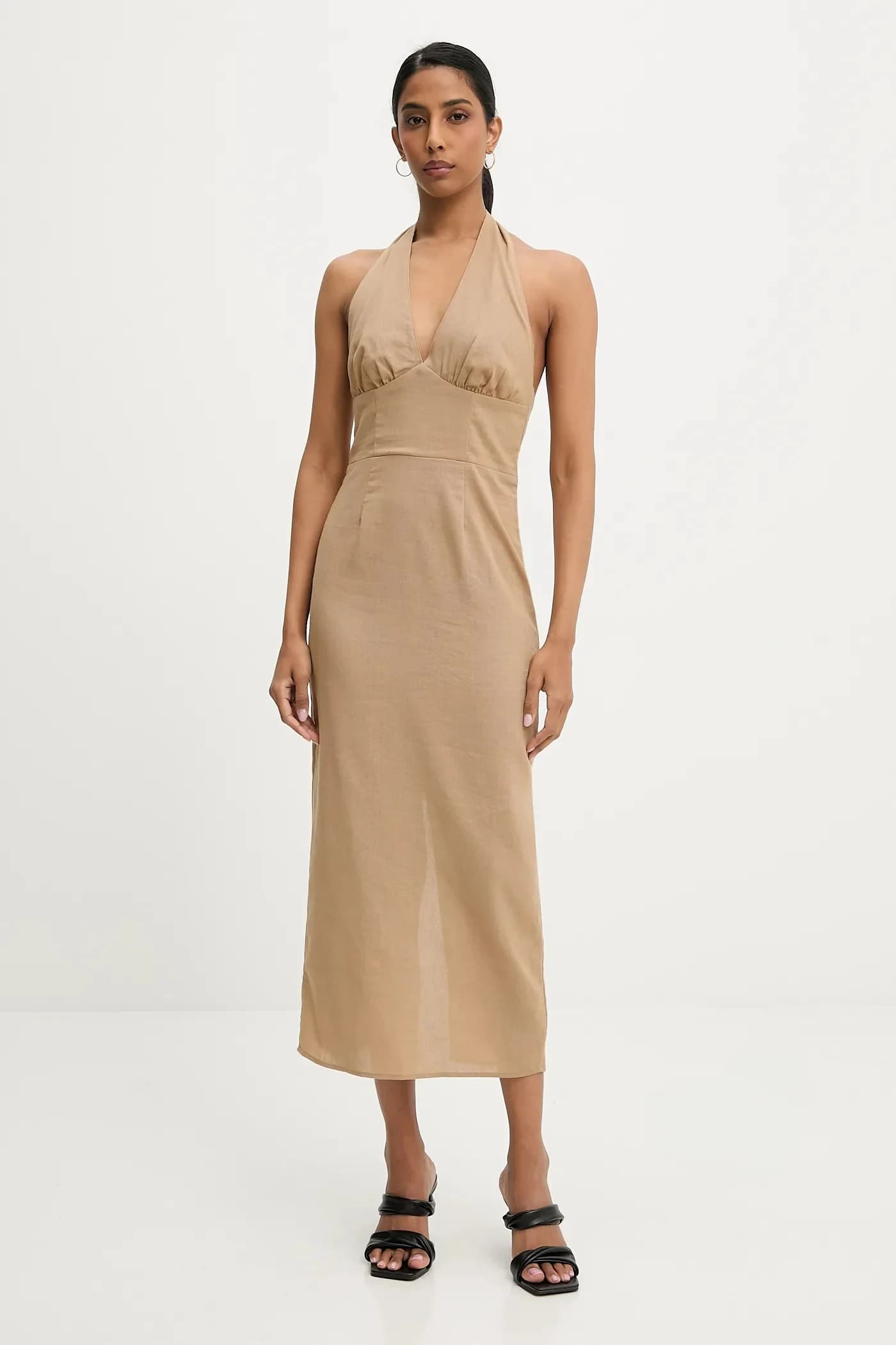 Льняное платье