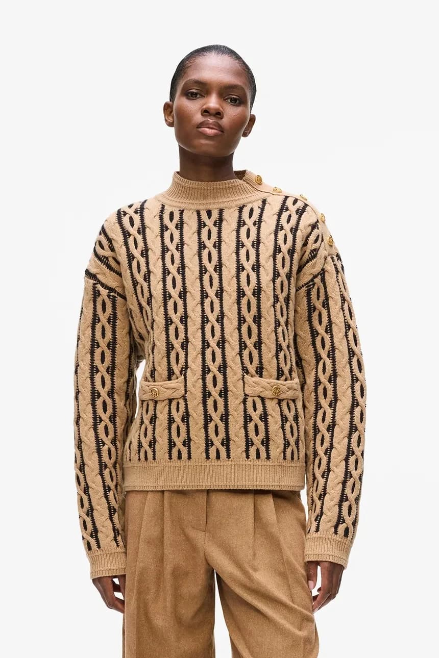 Свитер из смесовой шерсти