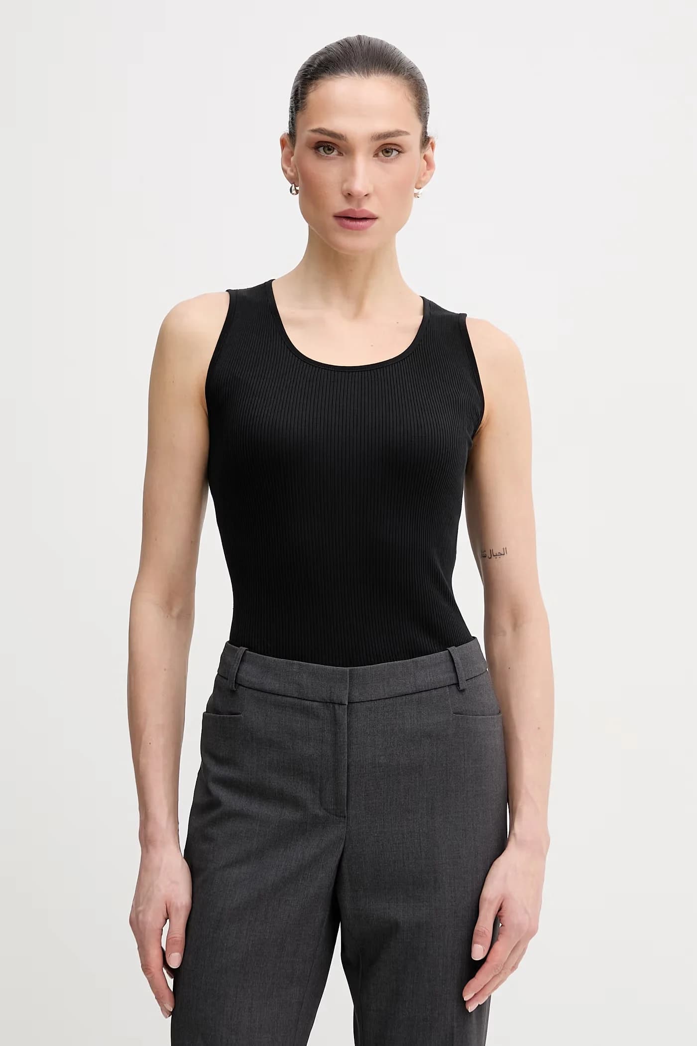 Топ с оттенком шелка