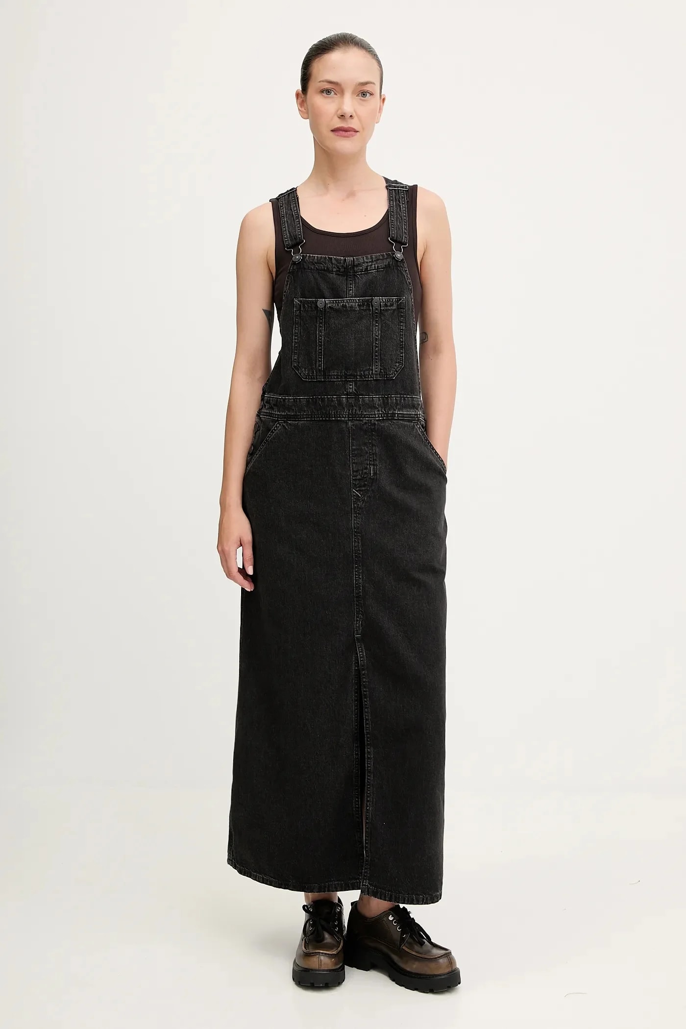 Джинсовое платье Skater Maxi