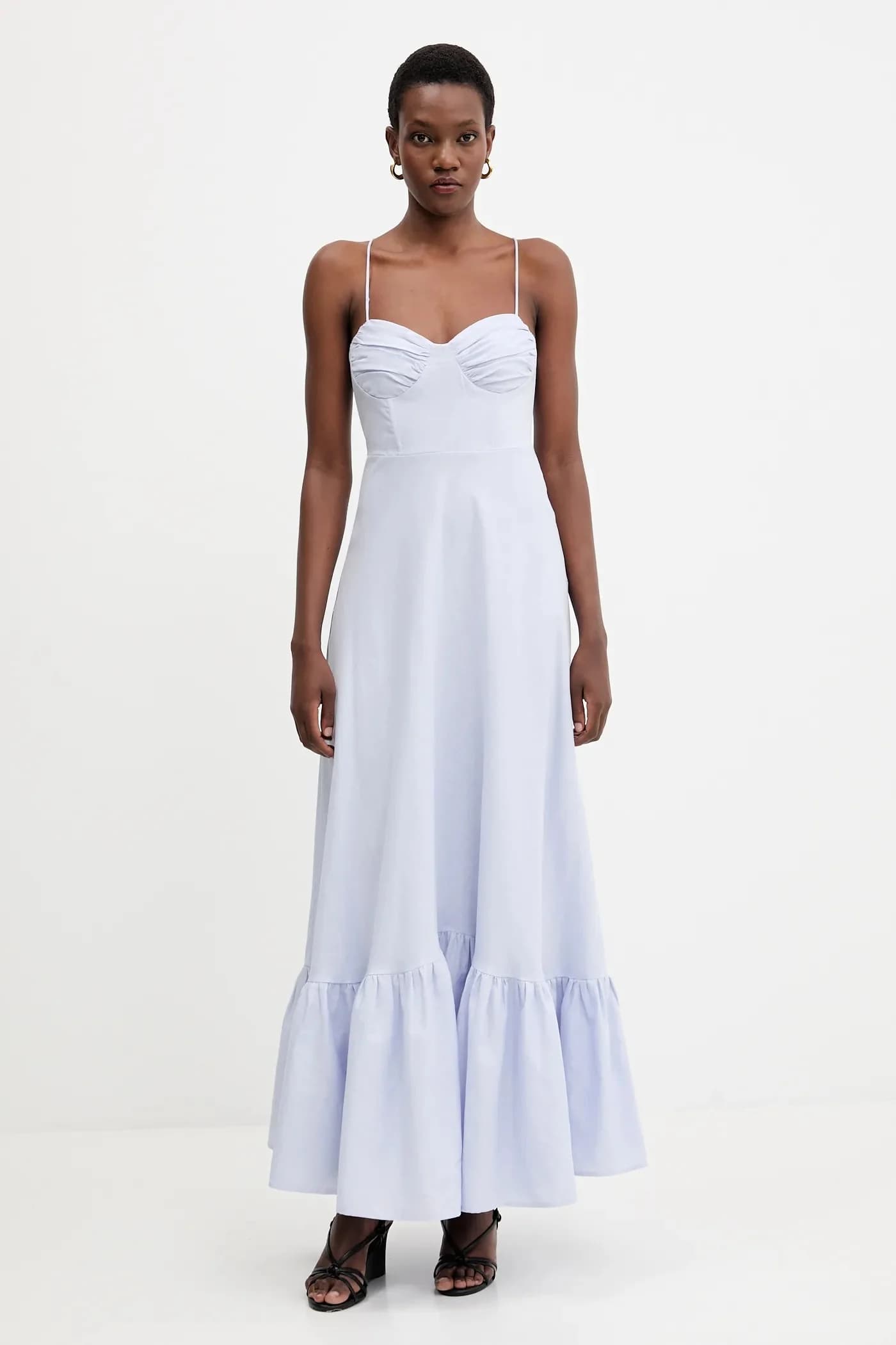 Льняное платье