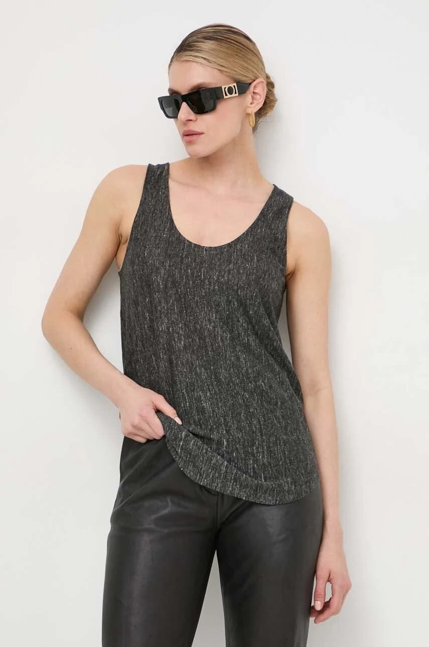 Льняной топ