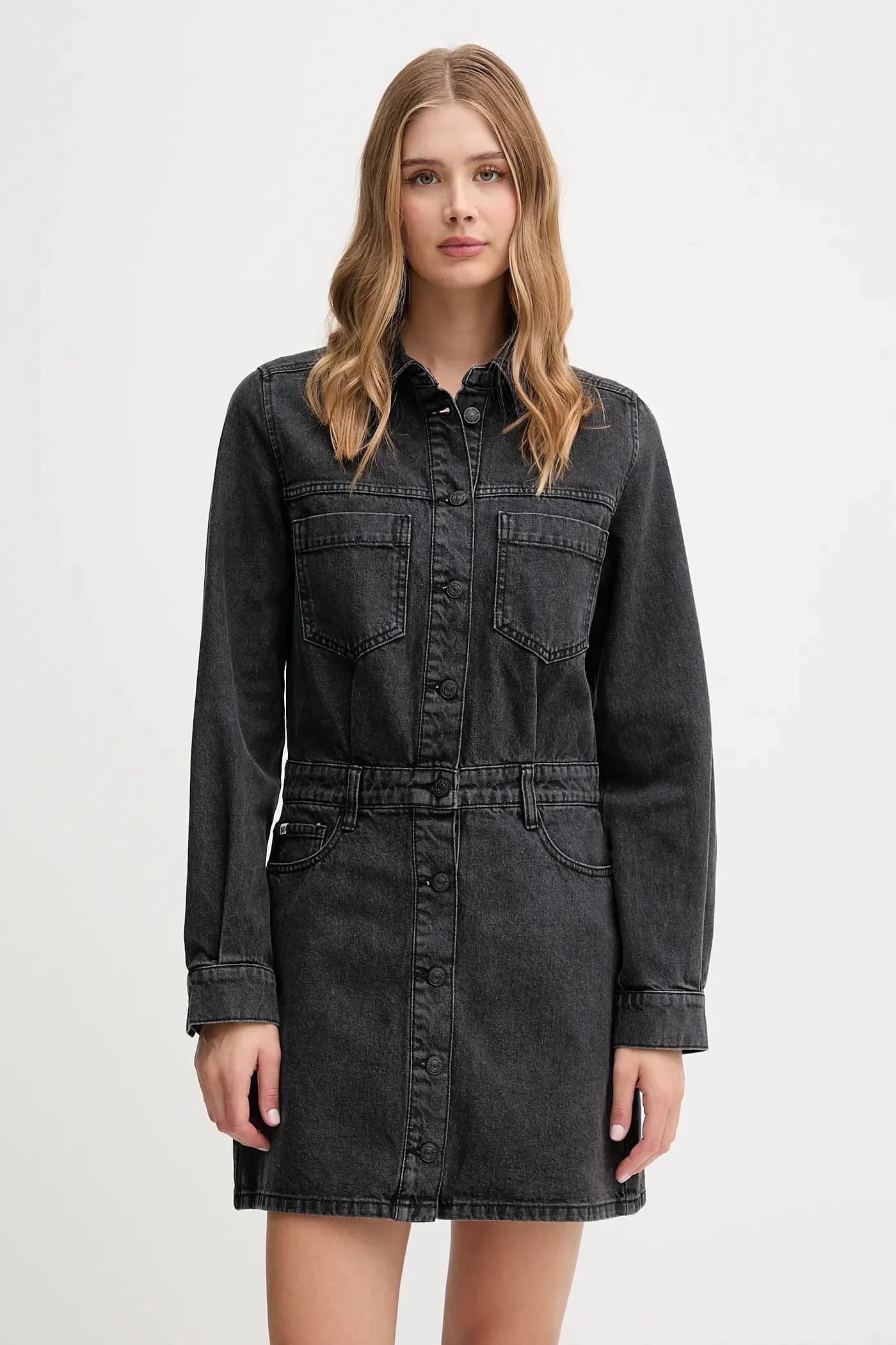 Джинсовое платье