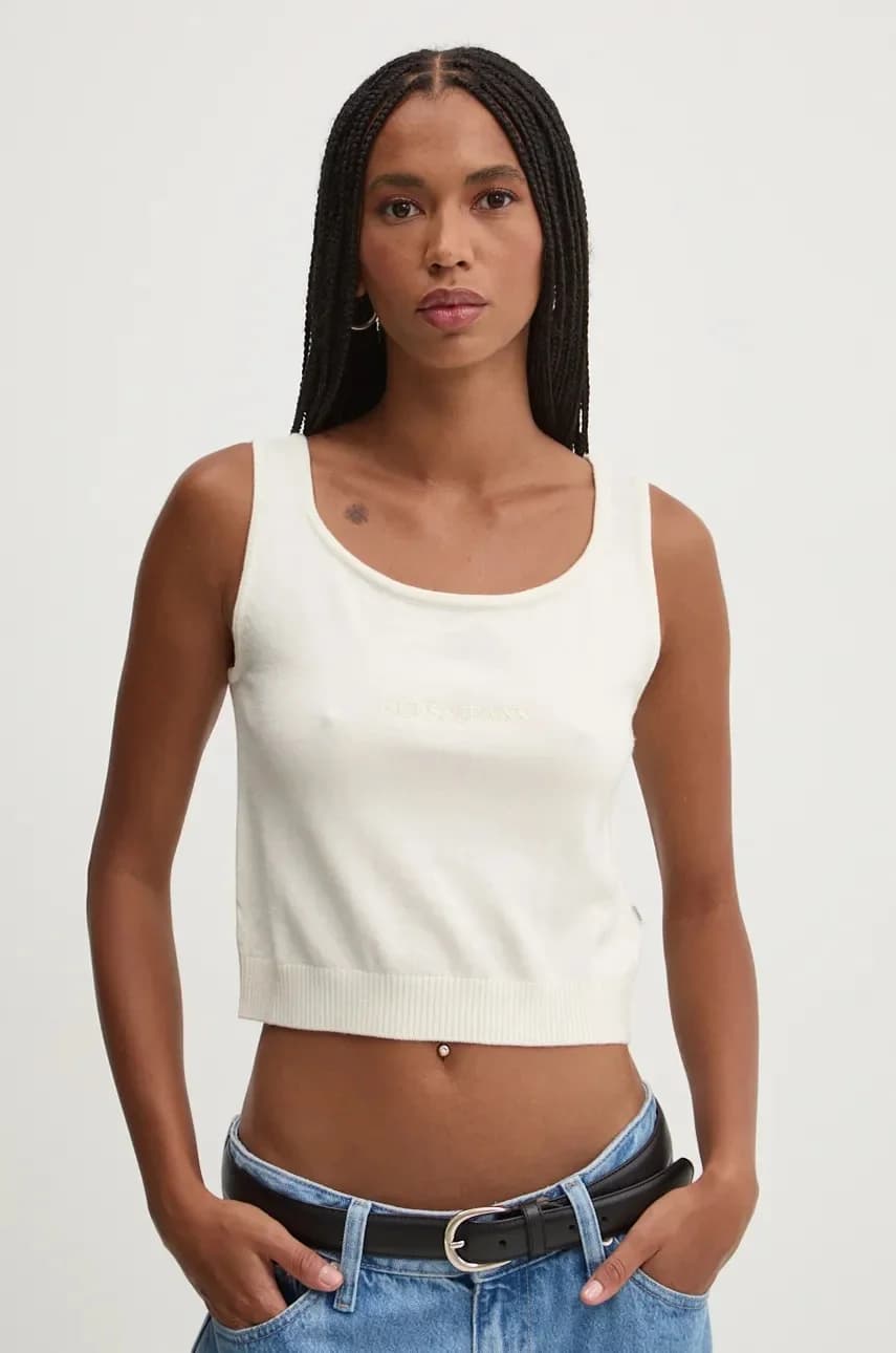 Топ с оттенком шелка