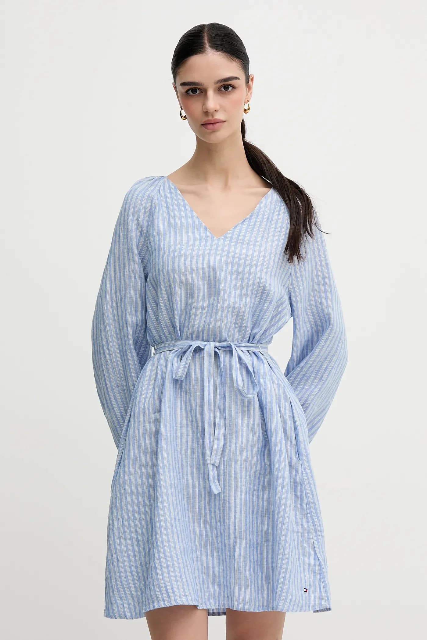 Льняное платье