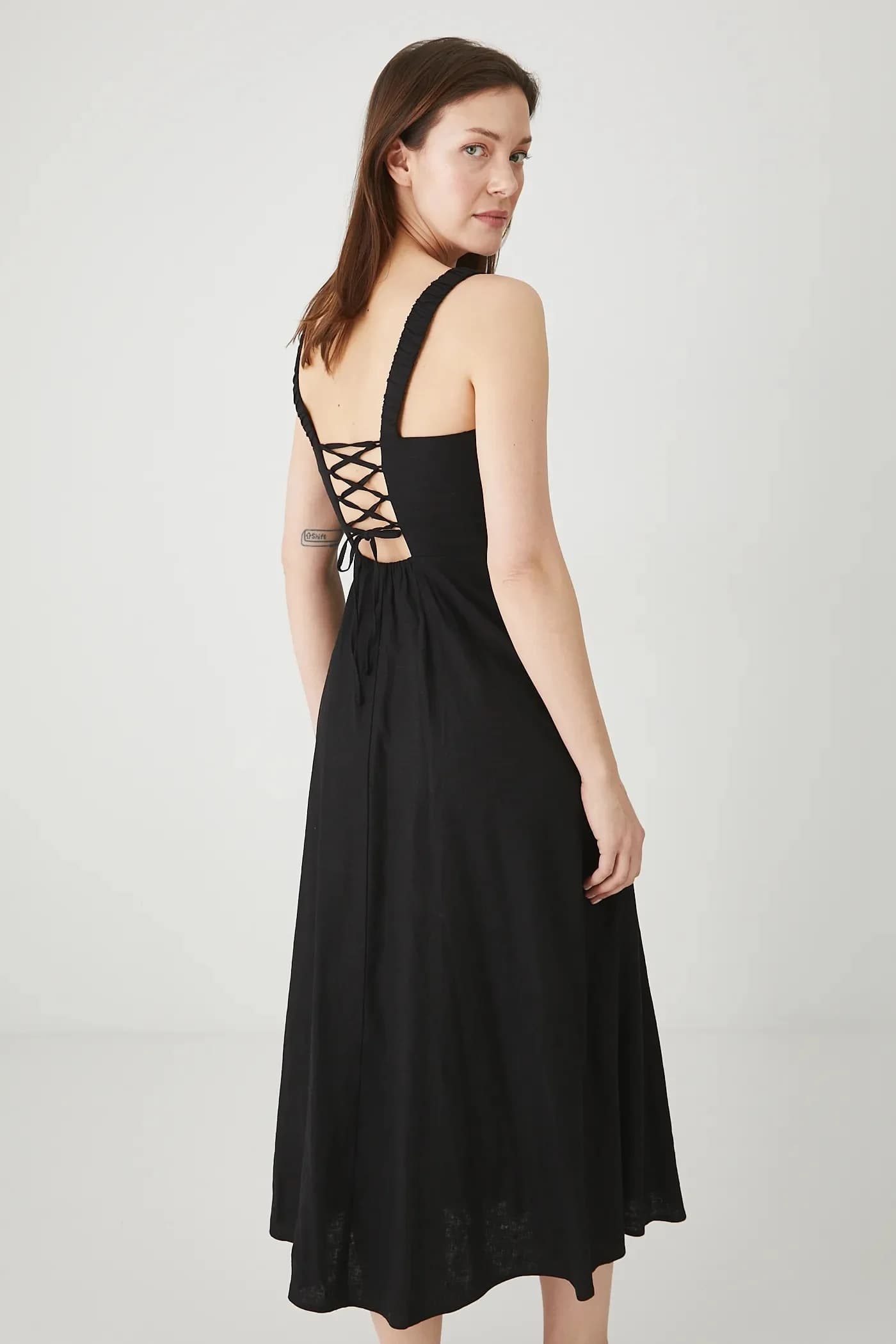 Льняное платье