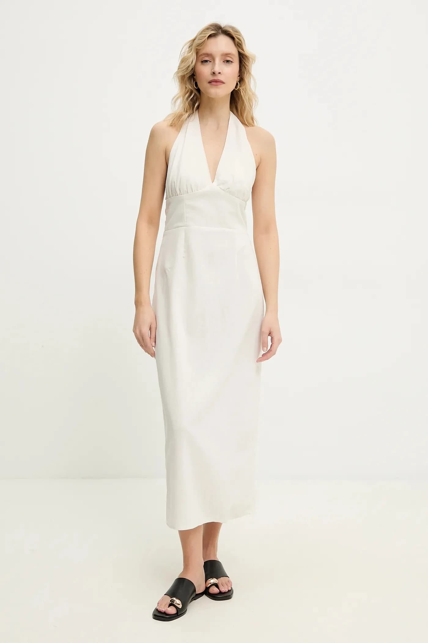 Льняное платье