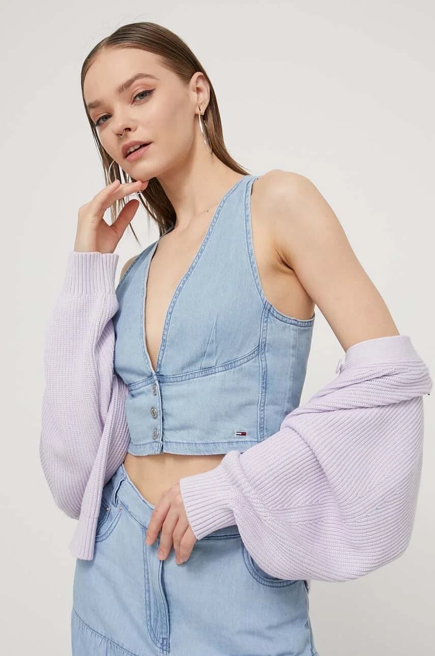Джинсовый топ