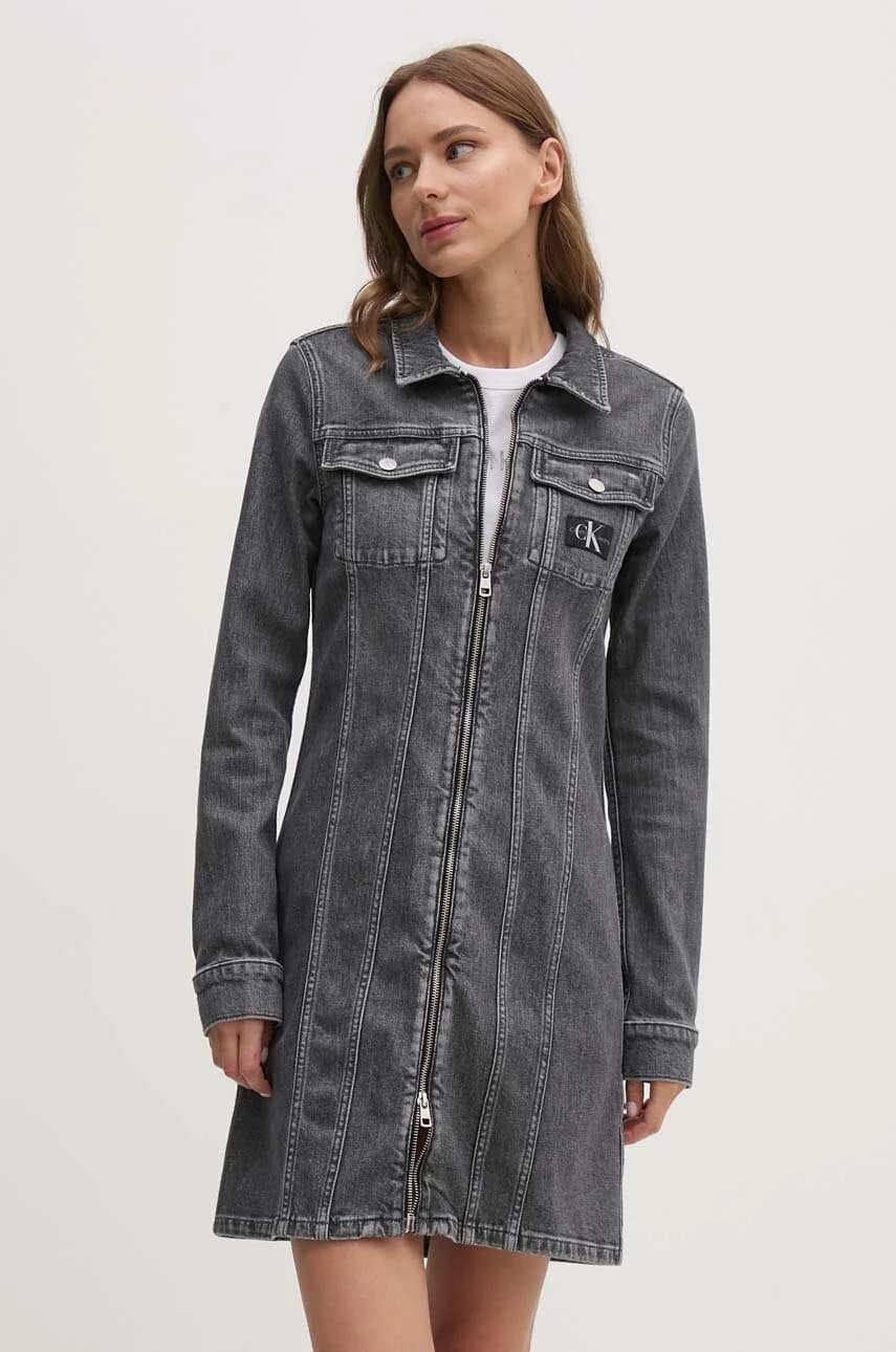 Джинсовое платье