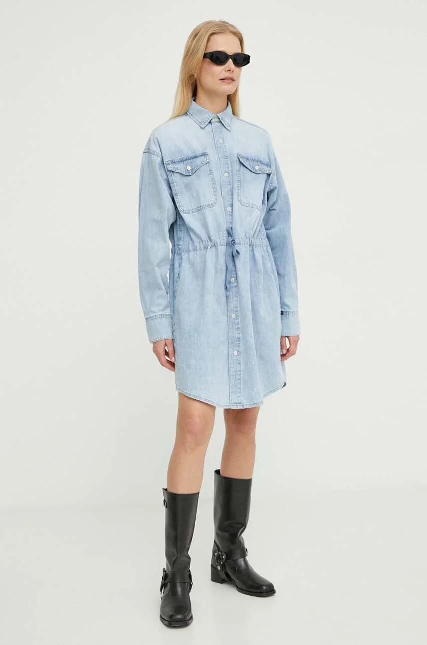 Джинсовое платье