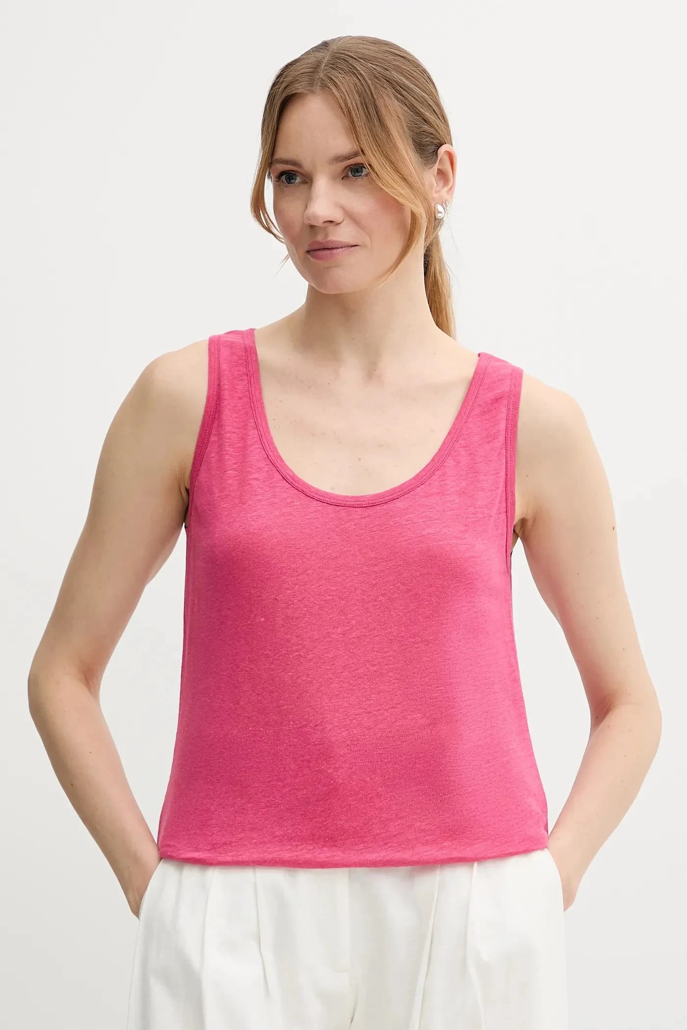 Льняной топ