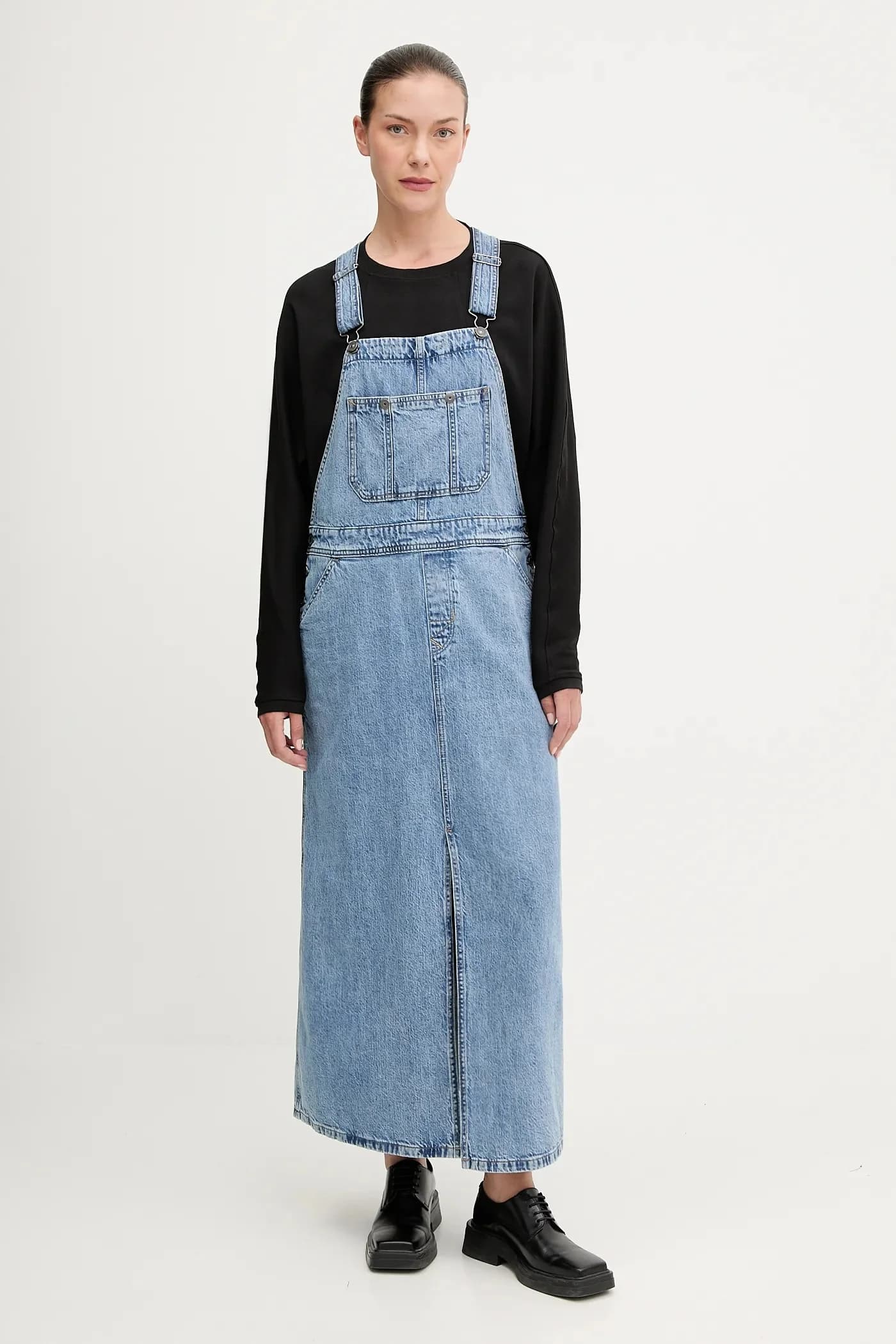 Джинсовое платье Skater Maxi