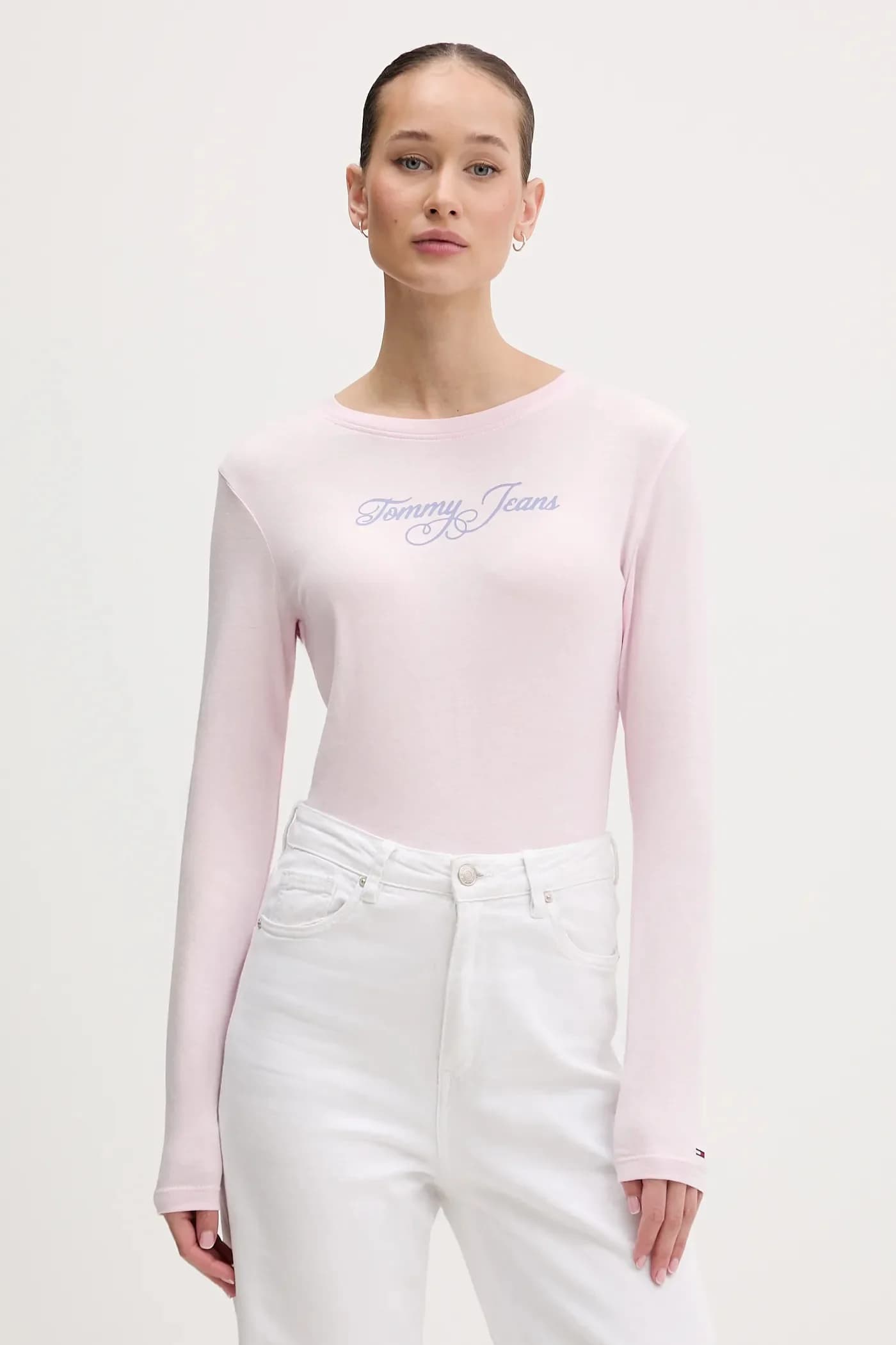 Хлопковая рубашка с длинным рукавом