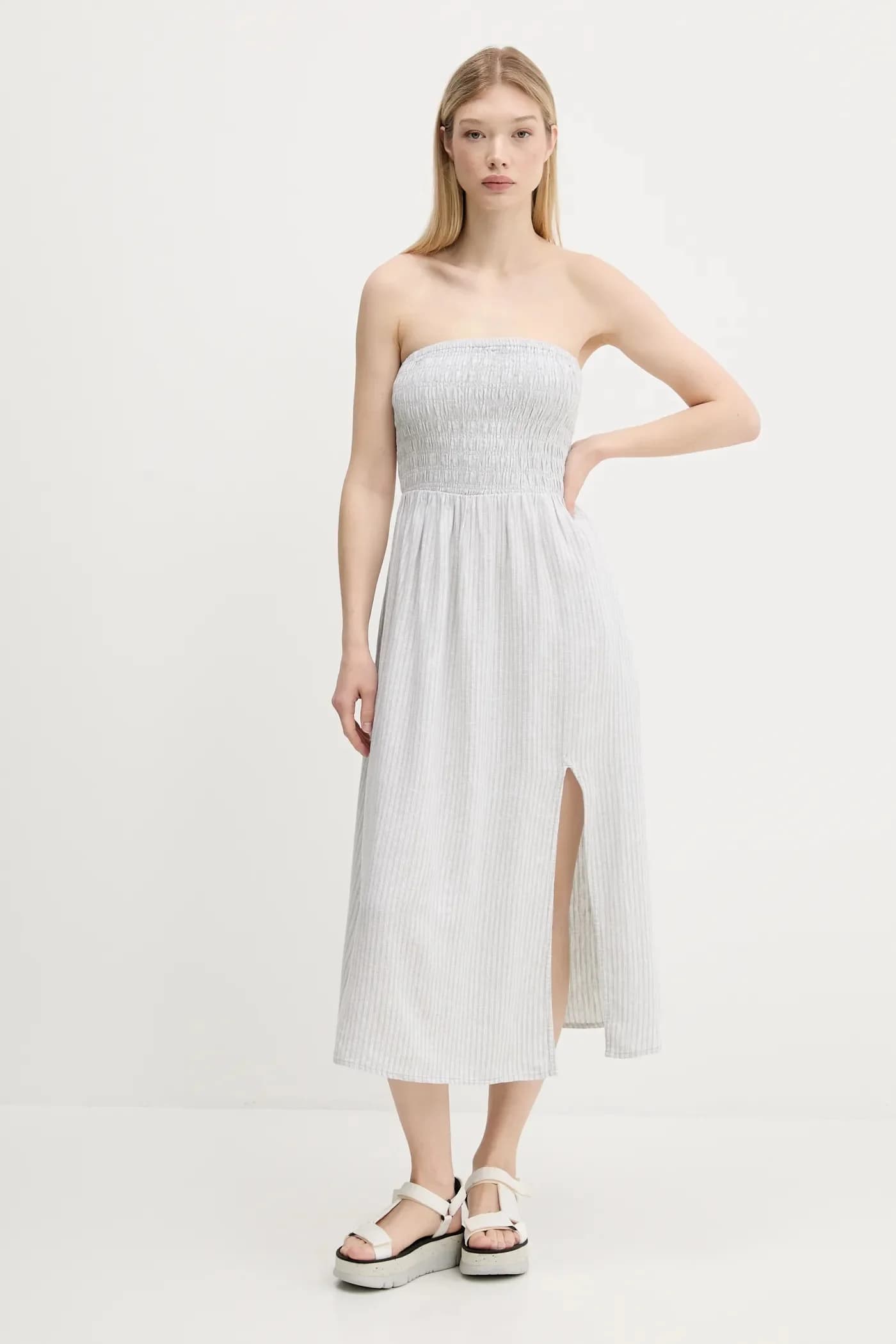 Льняное платье