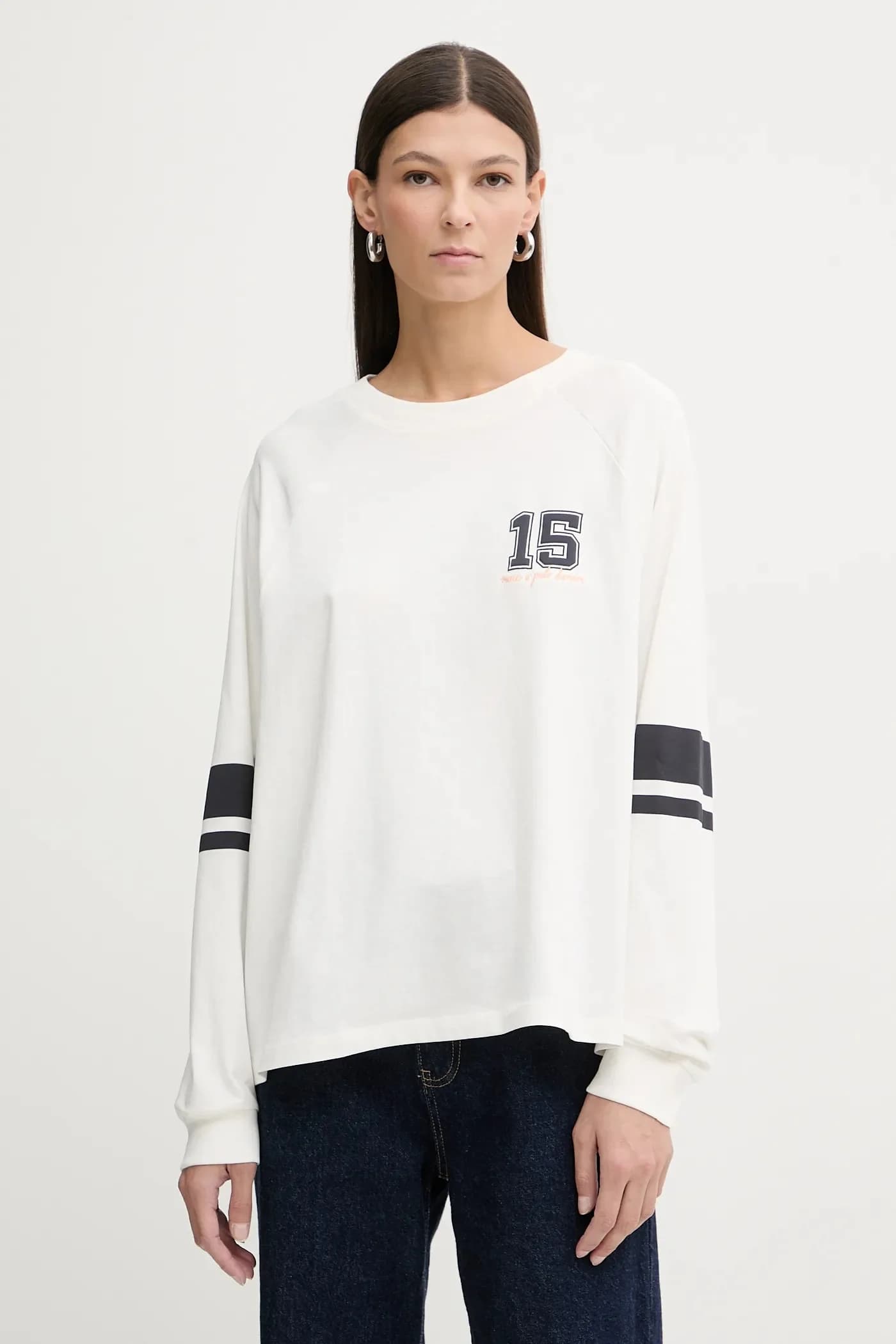 Хлопковая рубашка с длинным рукавом