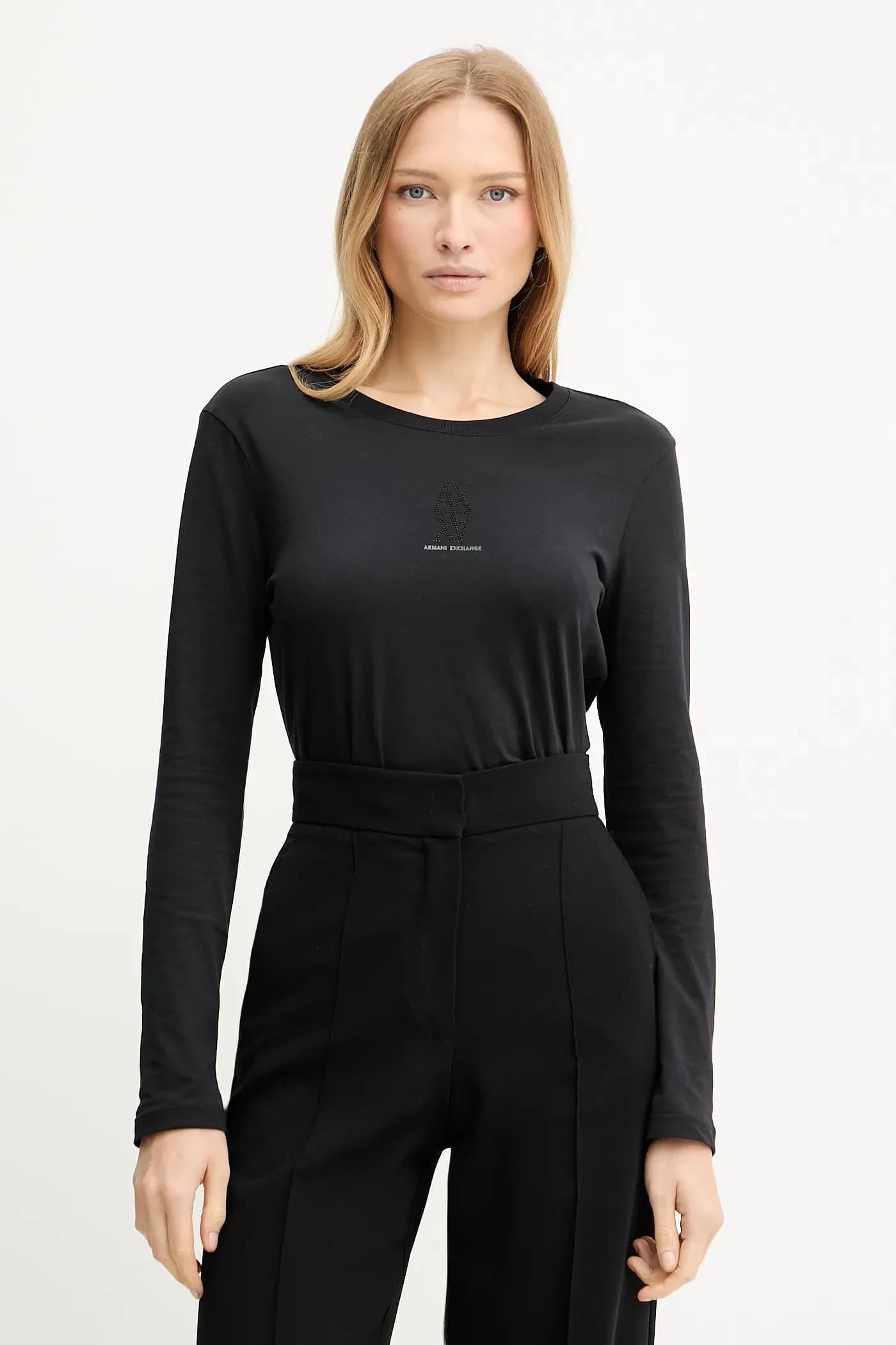 Хлопковая рубашка с длинным рукавом