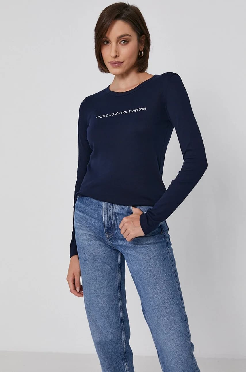 Хлопковая рубашка с длинным рукавом