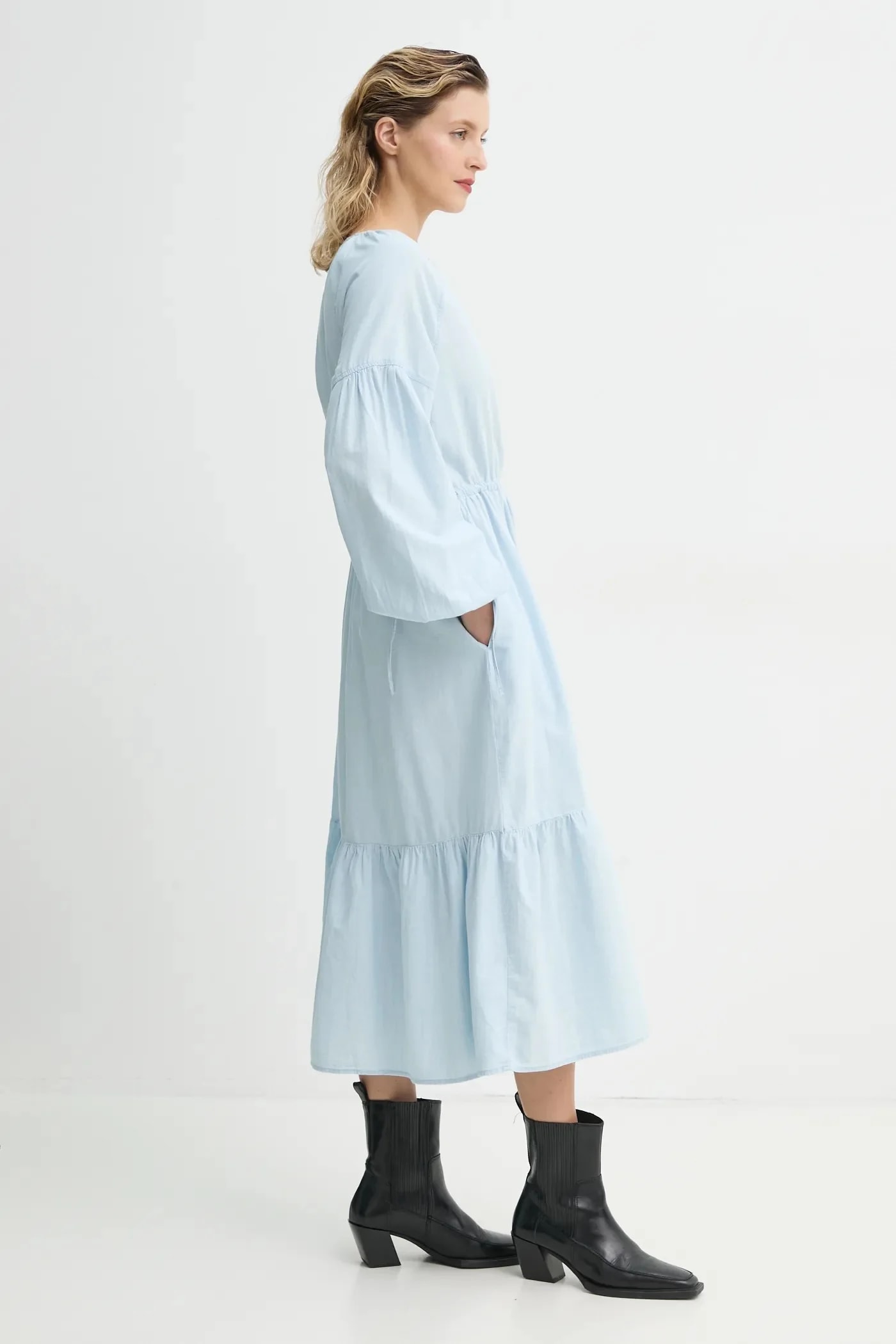 JOLENE LS MAXI DRESS хлопковое платье