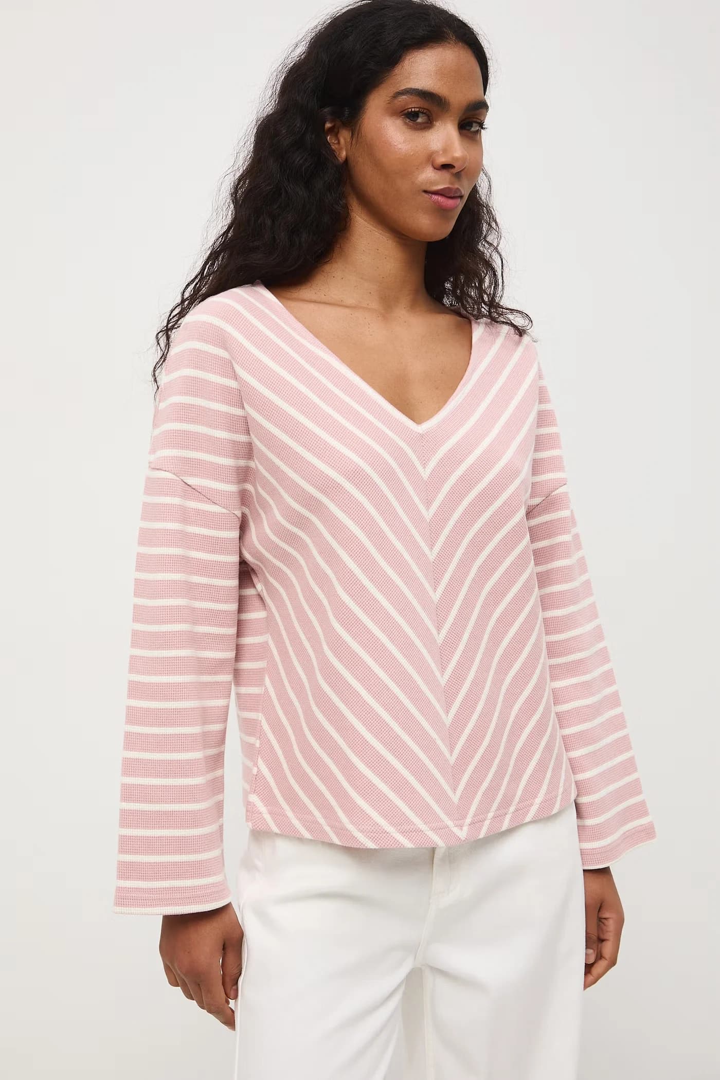 Женская хлопковая рубашка с длинным рукавом