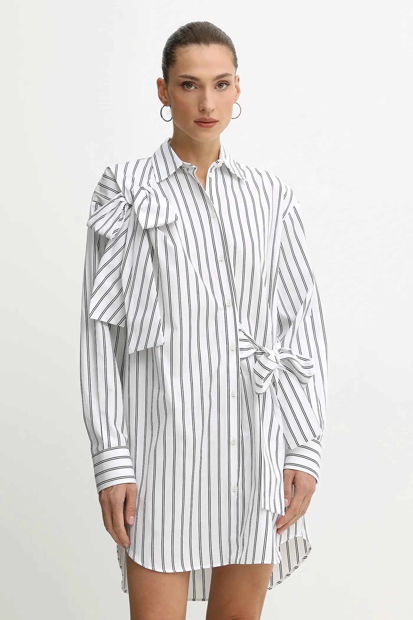 Хлопковое платье белое для женщин