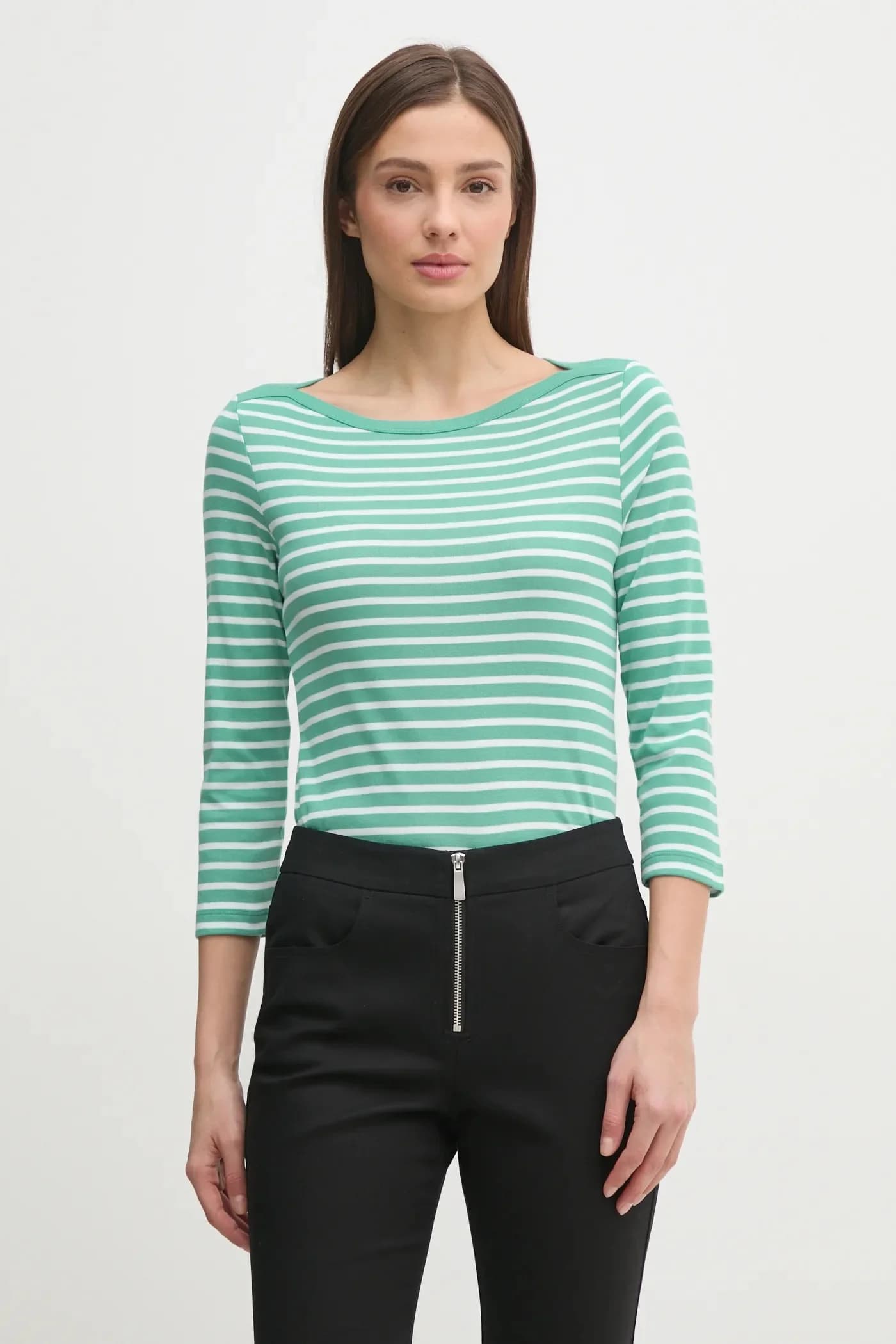 Хлопковая рубашка с длинным рукавом