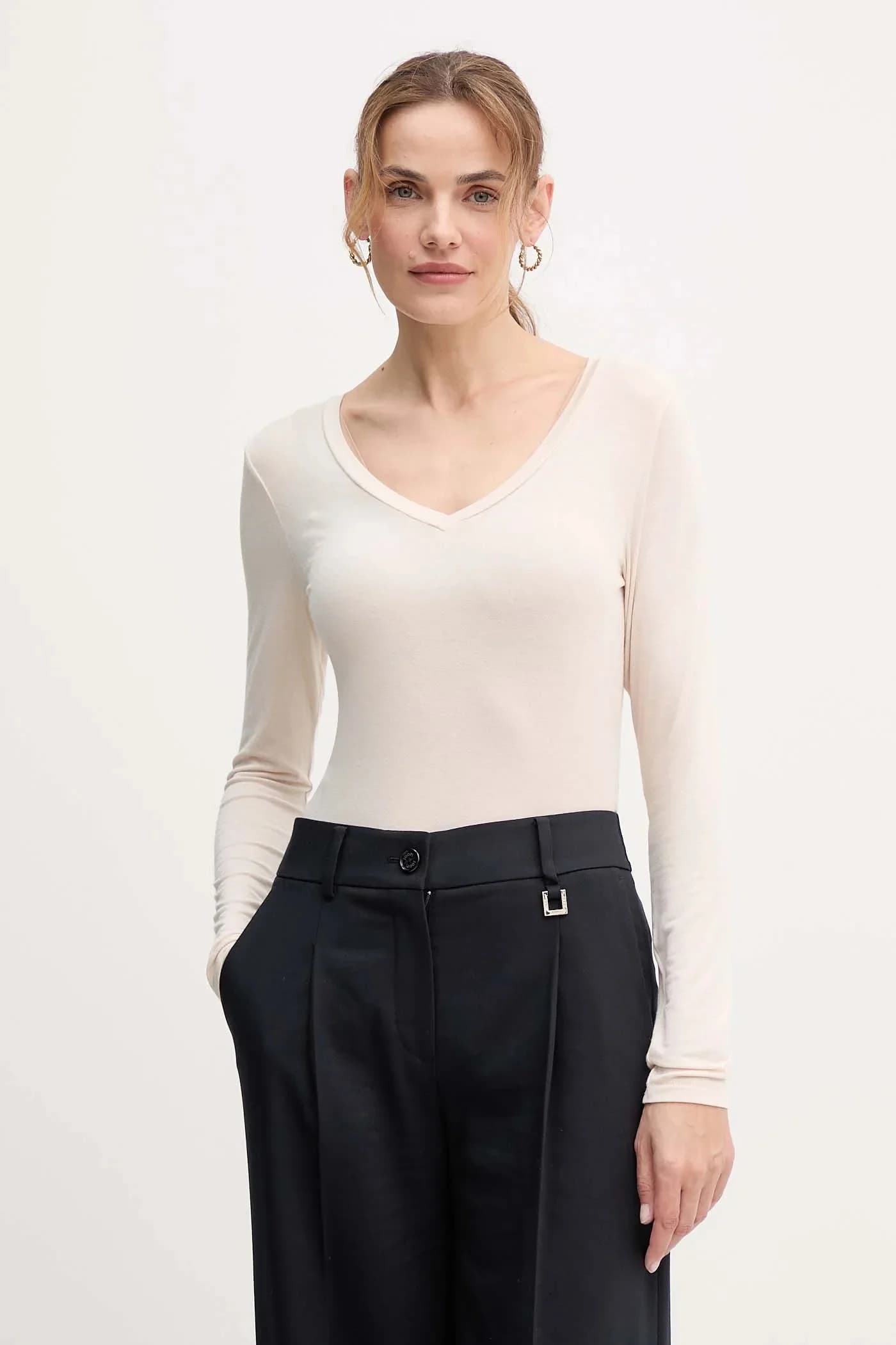 Лонгслив с оттенком кашемира